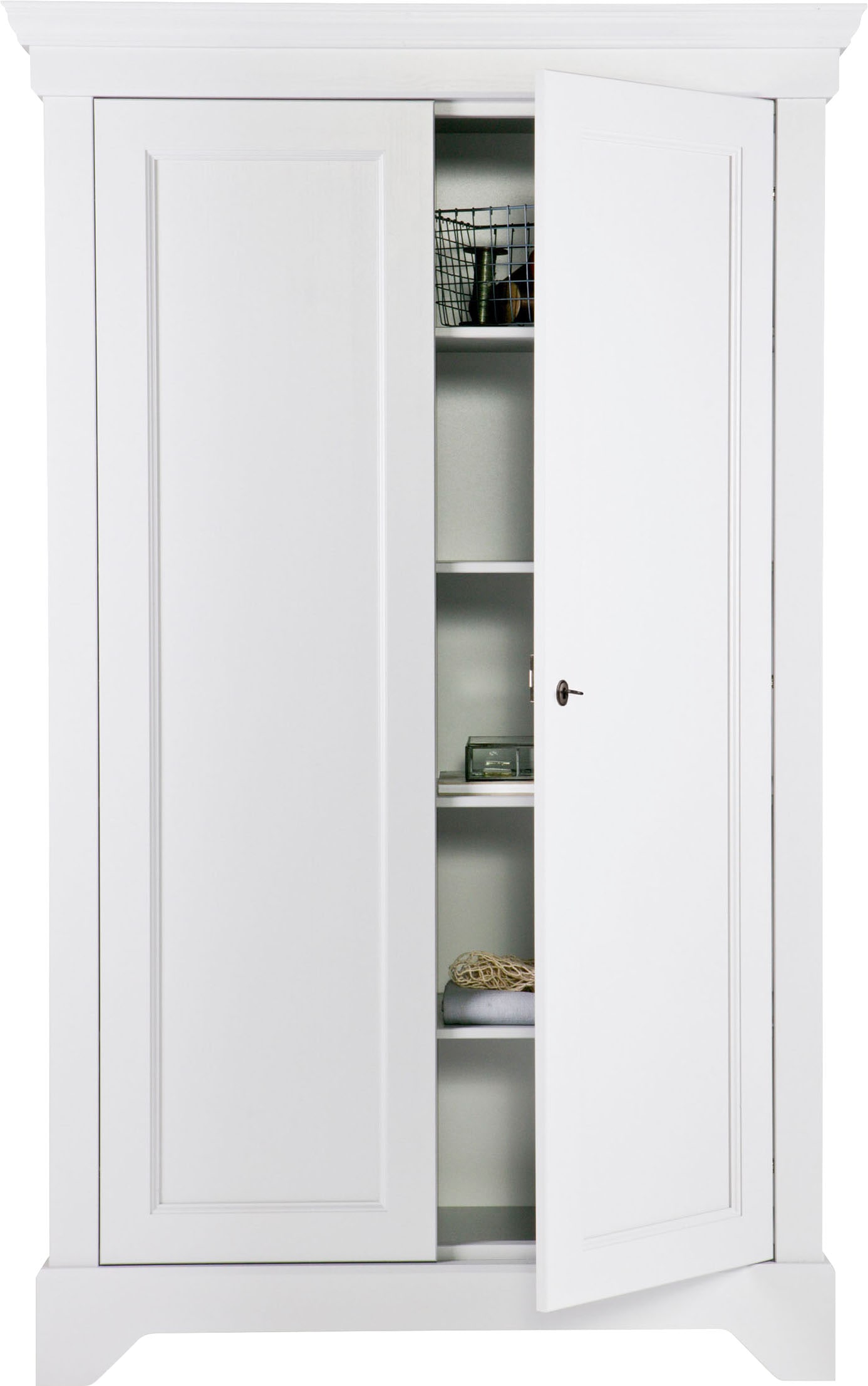WOOOD Garderobenschrank »Isabel«, mit 4 Fachböden, H 191 cm x B 118 cm