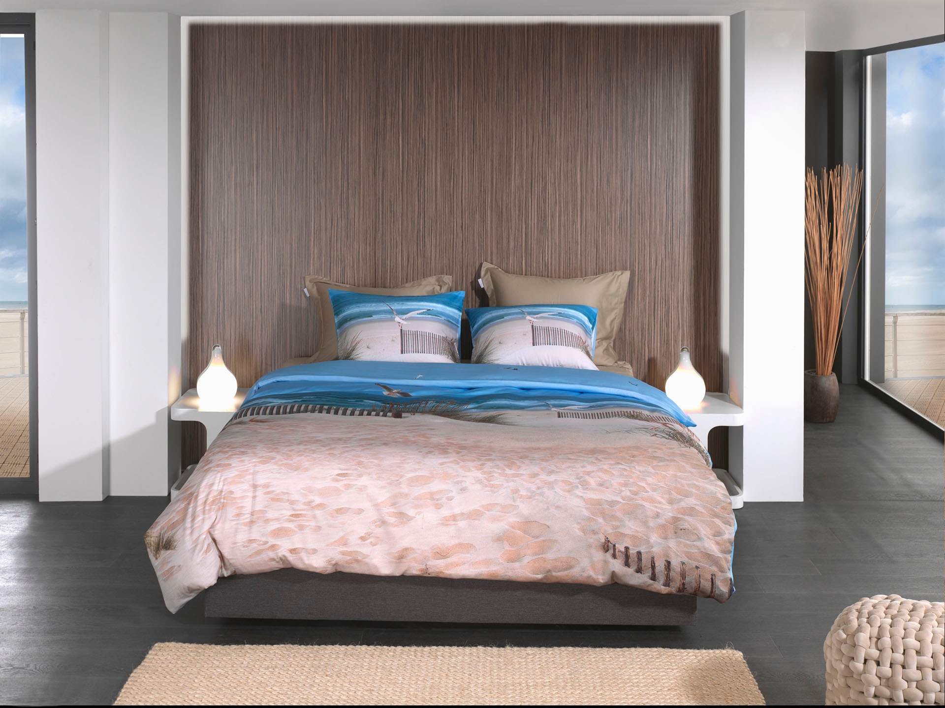 Heckett & Lane Bettwäsche »Spiaggia«, maritimes Design, 100% Baumwolle ab 135x200 cm.