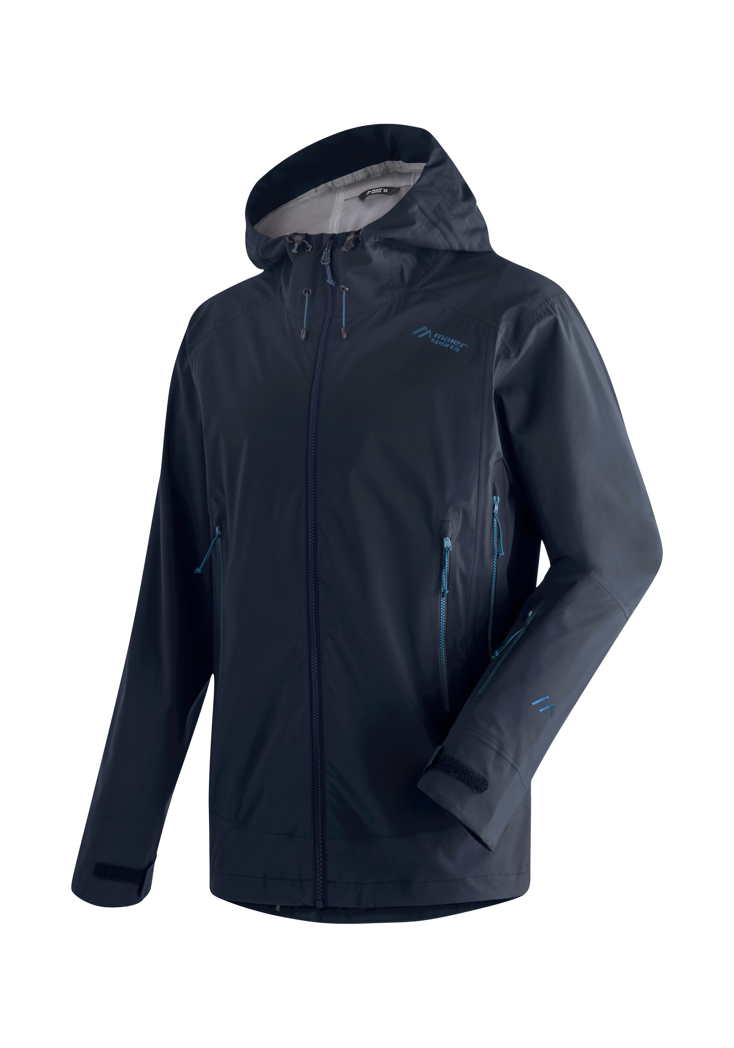 Maier Sports Funktionsjacke "Elvegarden M" Herren Jacke, atmungsaktiv wasserdicht, Outdoorjacke mit Kapuze
