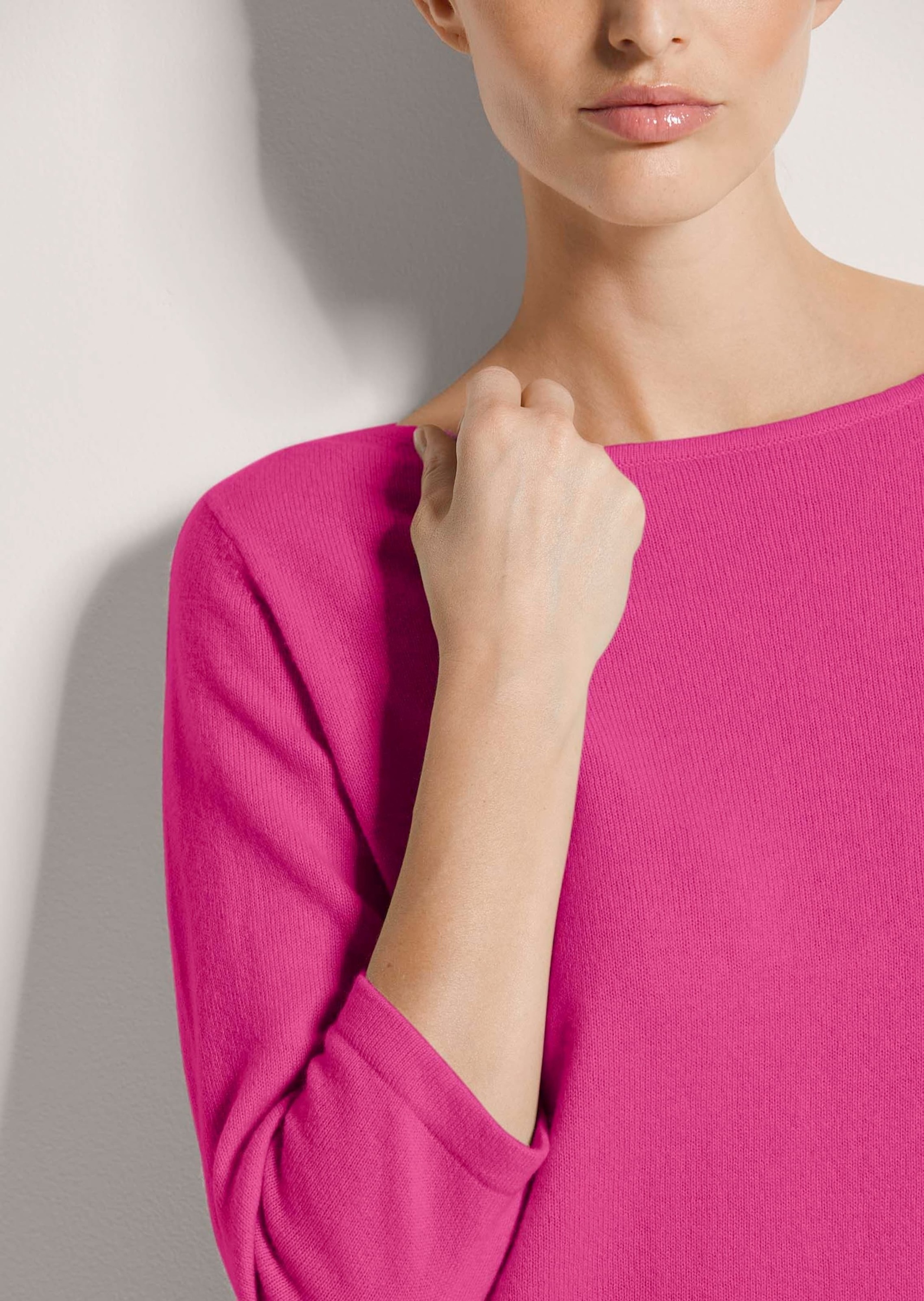 MADELEINE Longpullover »Pullover Kaschmirpullover mit U-Boot-Ausschnitt«