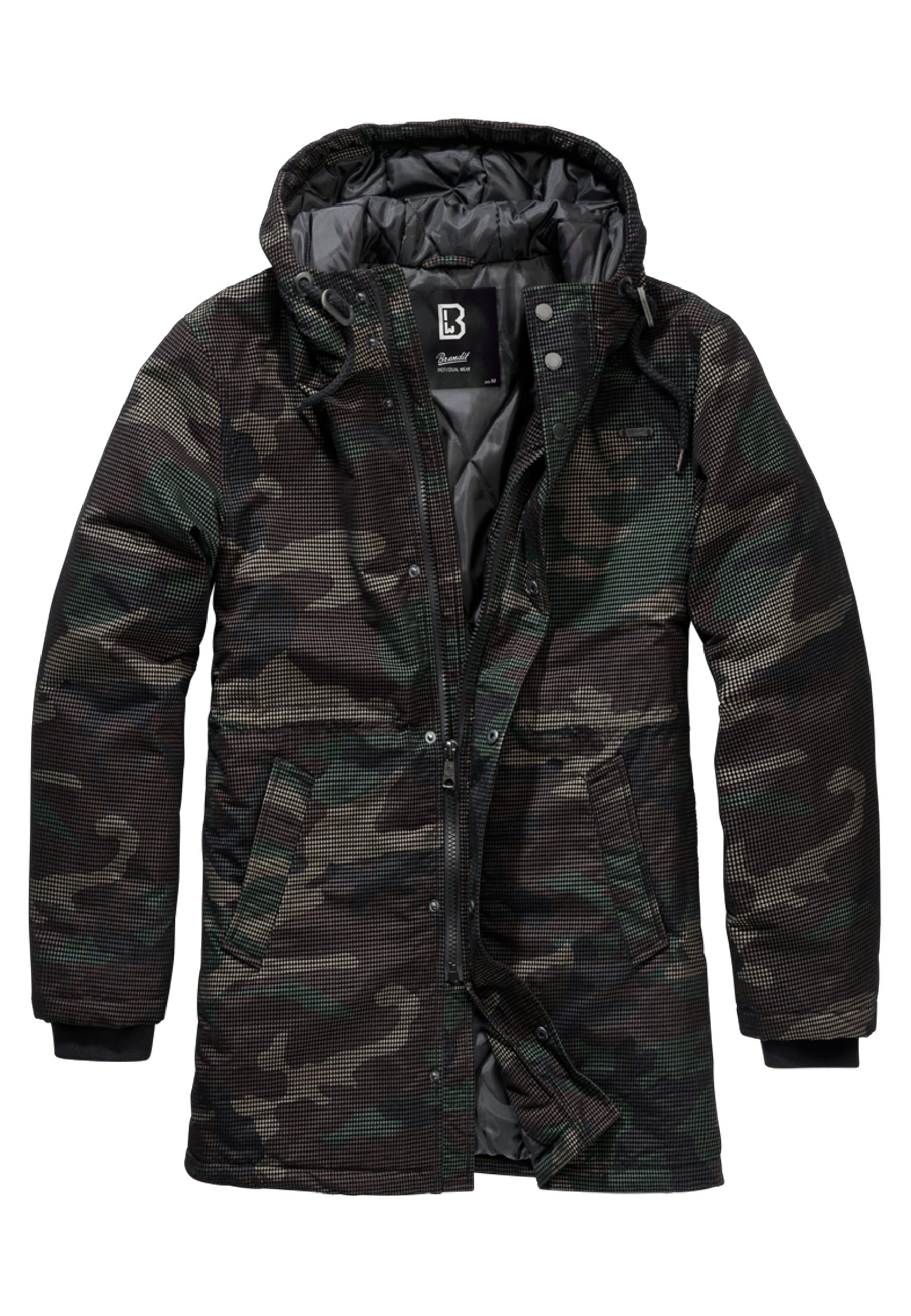 Brandit Parka "Brandit Herren Grid-Camo Parka" 1 Stk. tlg. mit Kapuze günstig online kaufen