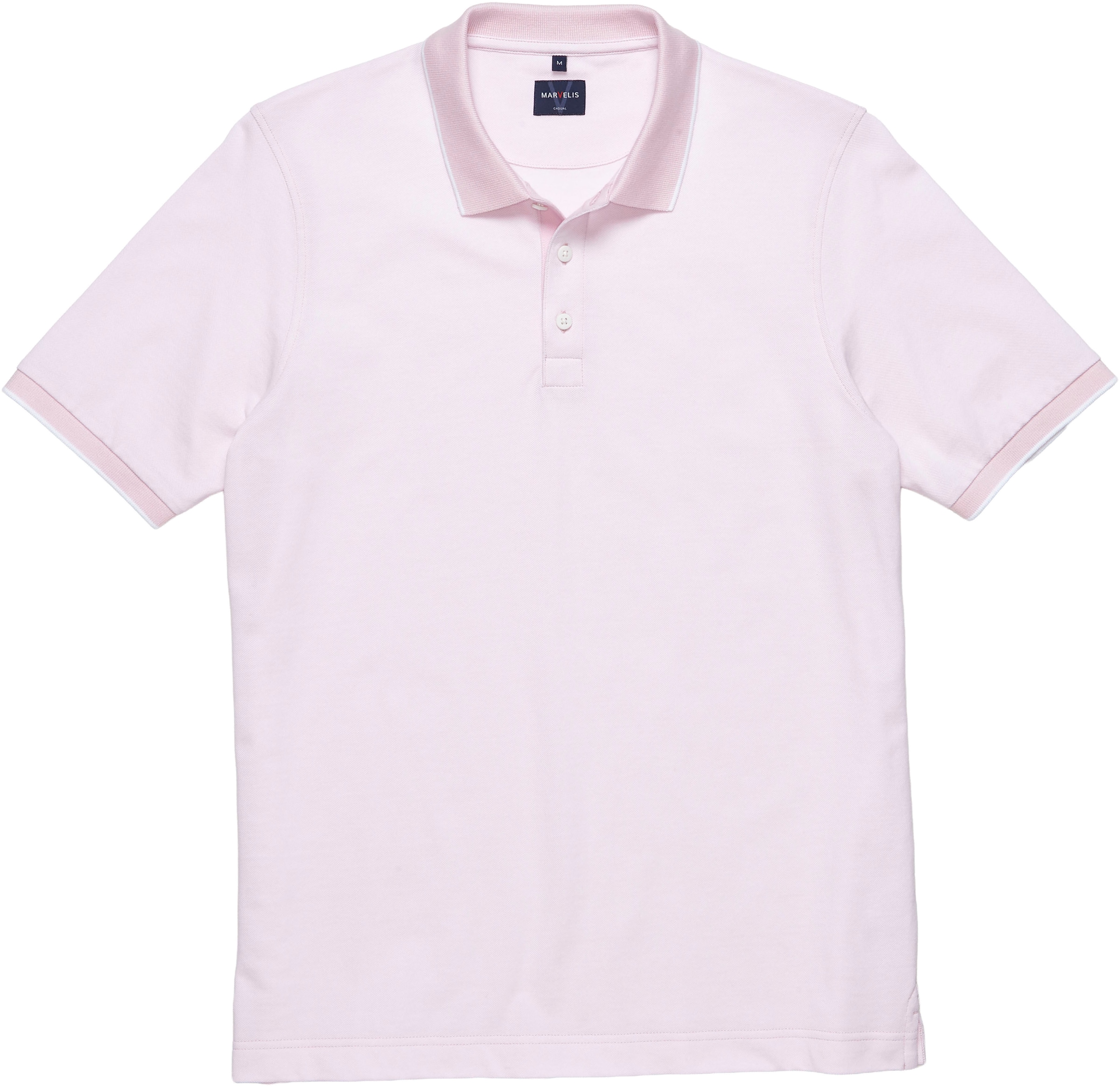 MARVELIS Poloshirt meliert, leicht tailliert