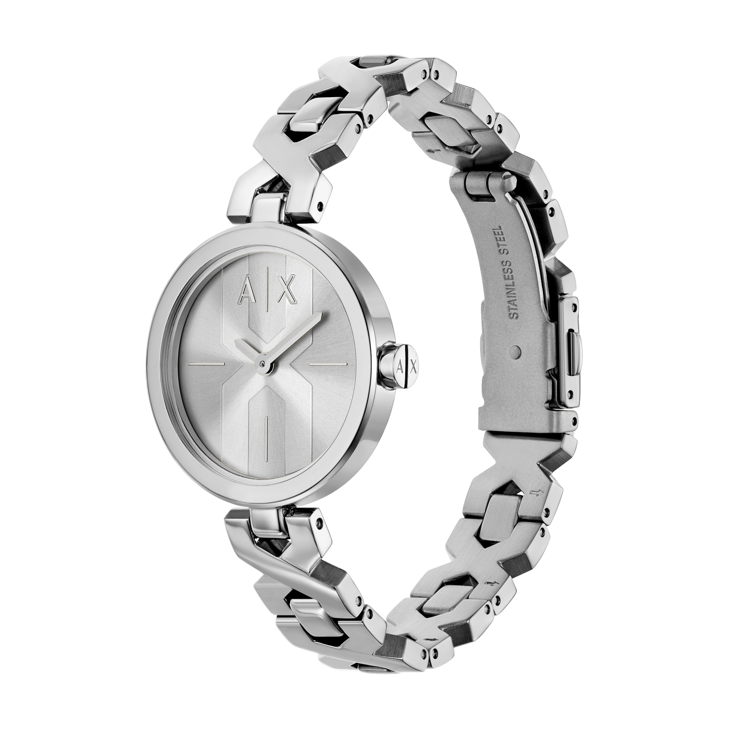ARMANI EXCHANGE Quarzuhr, Armbanduhr, Damenuhr, Edelstahlarmband, analog