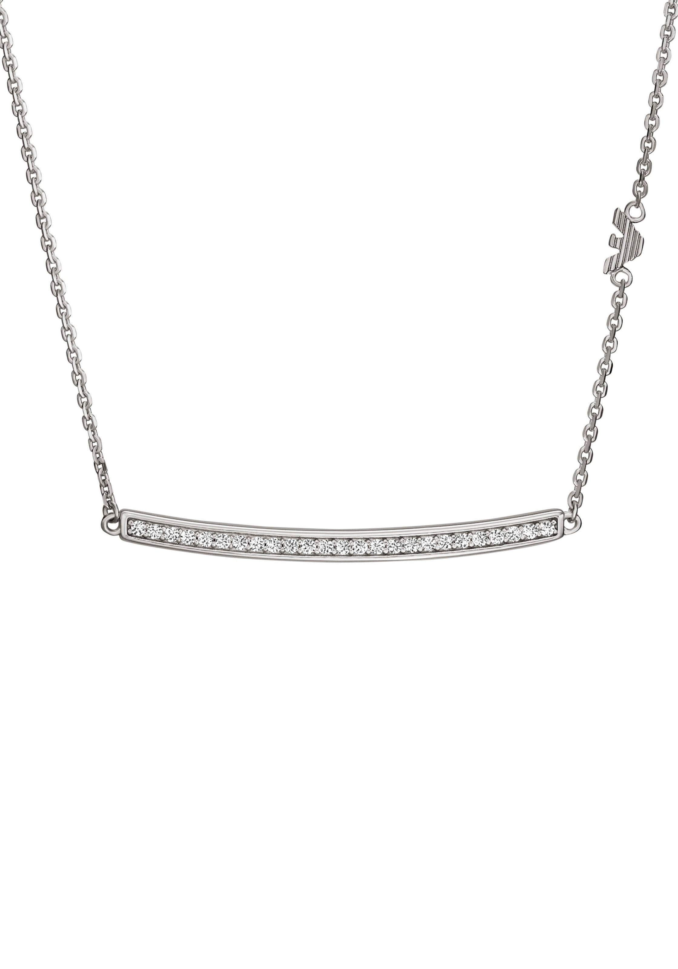Emporio Armani Kette mit Anhänger »STÄBCHEN, EG3591040«, mit Zirkonia (synth.)