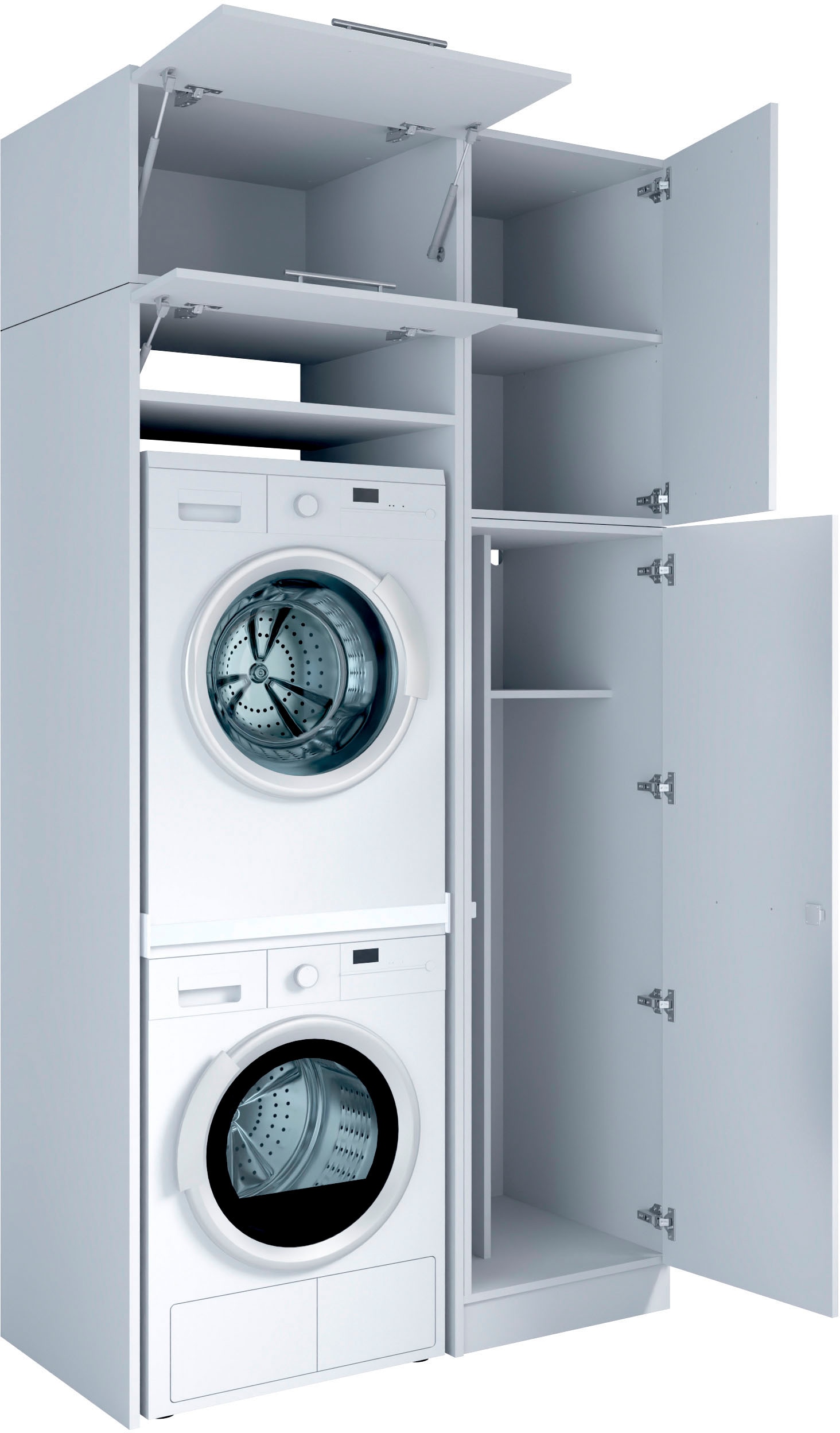 Laundreezy Mehrzweckschrank-Set »Laundreezy, 4-tlg. Mehrzweckschrank-Set B/H/T 118/238/68 cm« 4 Stk. tlg.