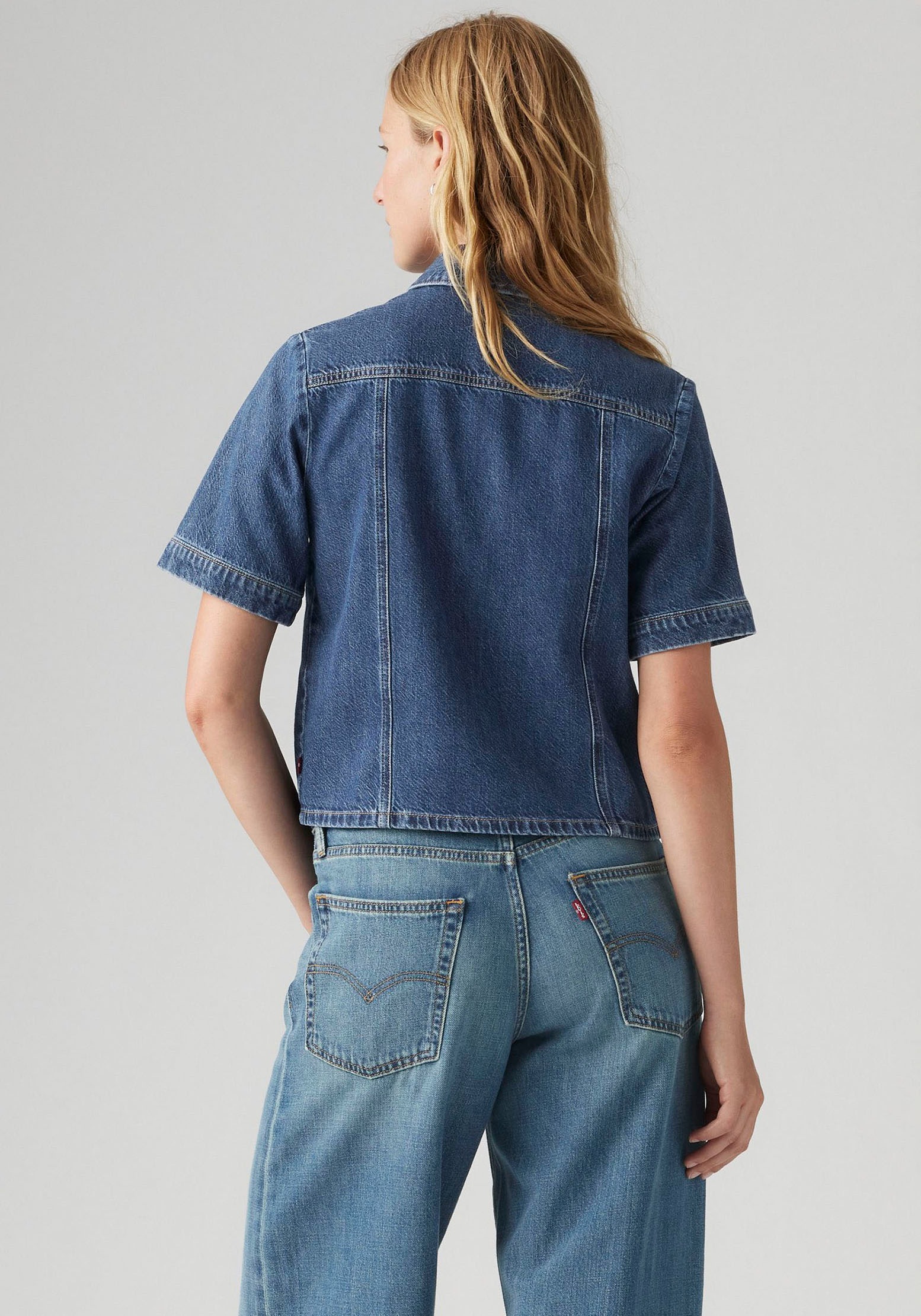 Levis Jeansbluse "RINOA", kurz, mit Druckknöpfen günstig online kaufen