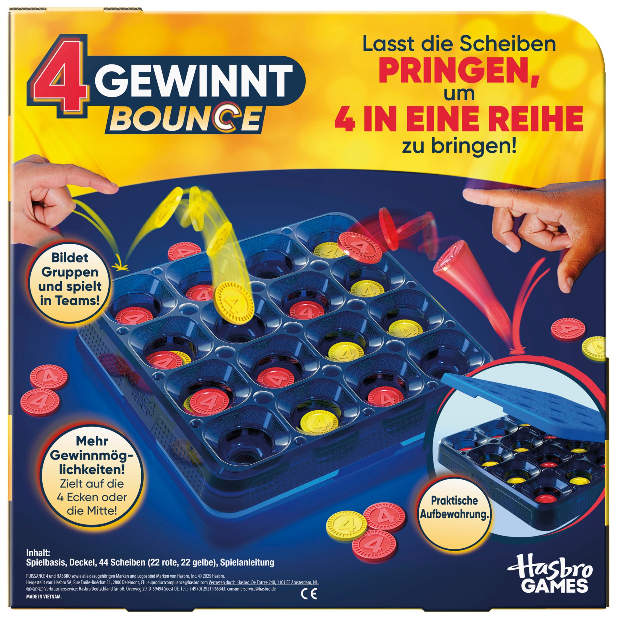 Hasbro Spiel »4 gewinnt Bounce«