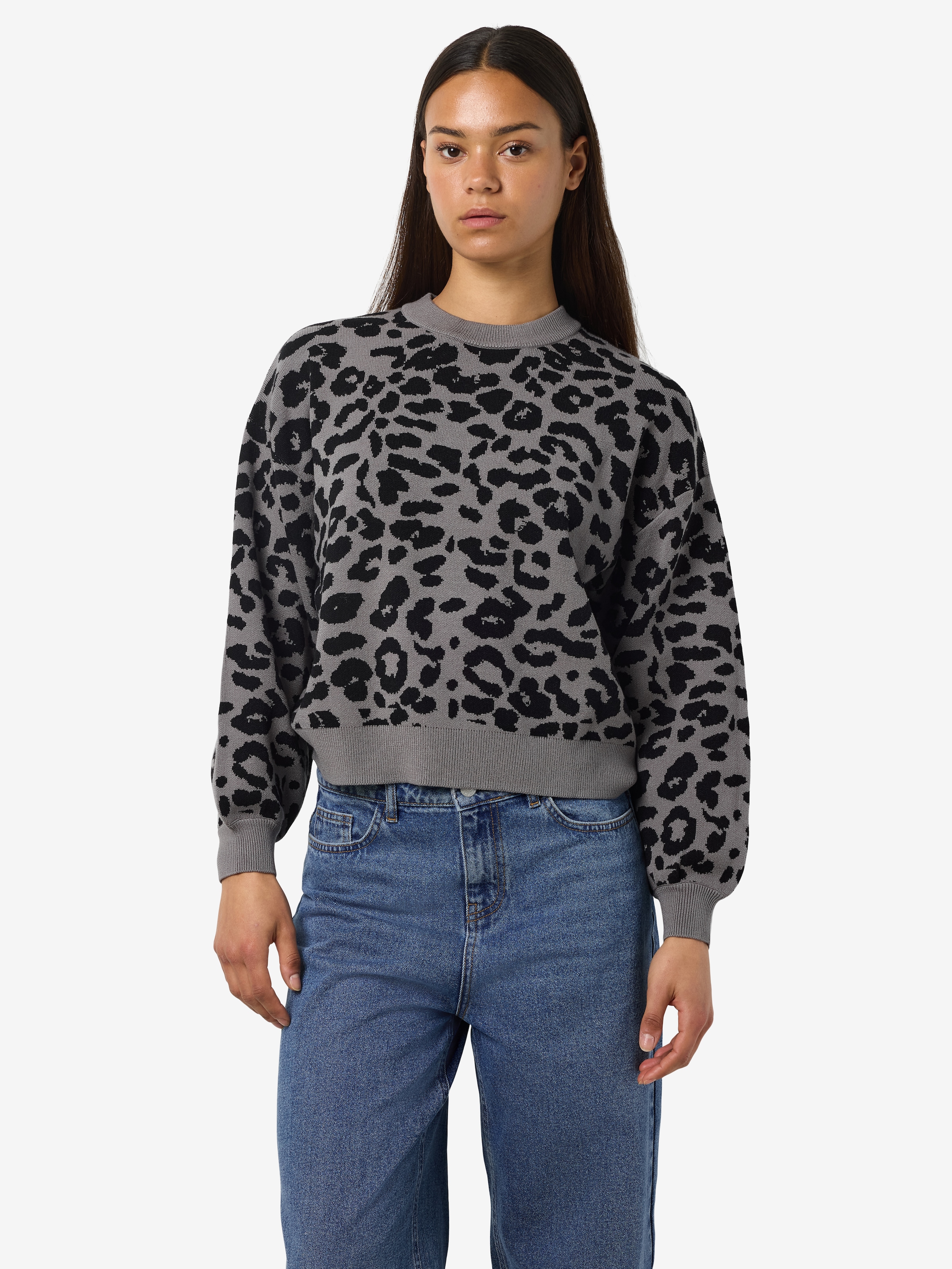 Noisy may Strickpullover "NMCHARLOTT L/S O-NECK KNIT FWD NOOS" günstig online kaufen