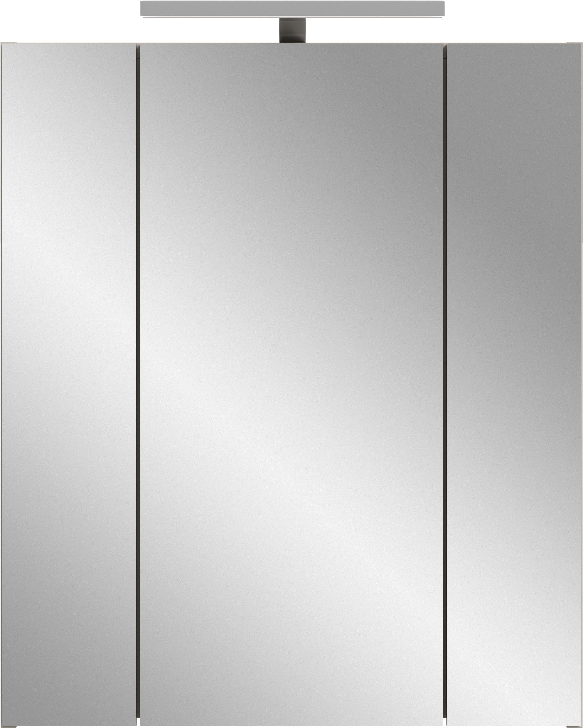 welltime Spiegelschrank »FLORENZ, inkl. Beleuchtung, Breite 60 cm, 3 Spiegeltüren« TOPSELLER!,  in verschiedenen Farben erhältlich, Badmöbel, Badschrank, Schrank, Bad