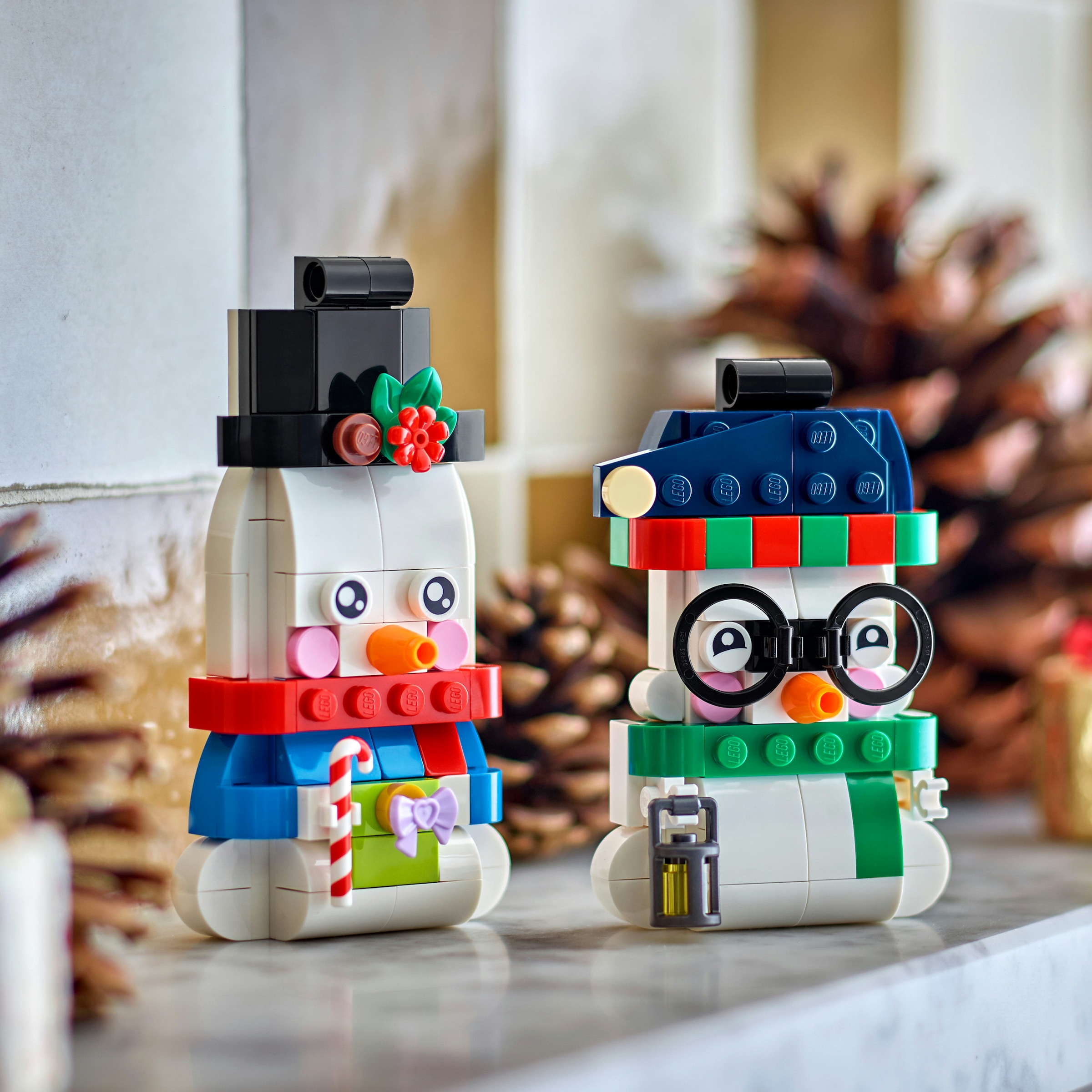 LEGO® Konstruktionsspielsteine »Deko-Schneemänner (40812), LEGO Iconic« Made in Europe
