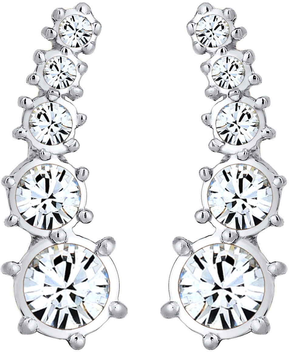Elli Paar Ohrhänger »Schmuck Geschenk Silber 925 Ohrringe, 0310431419«, mit Glasstein