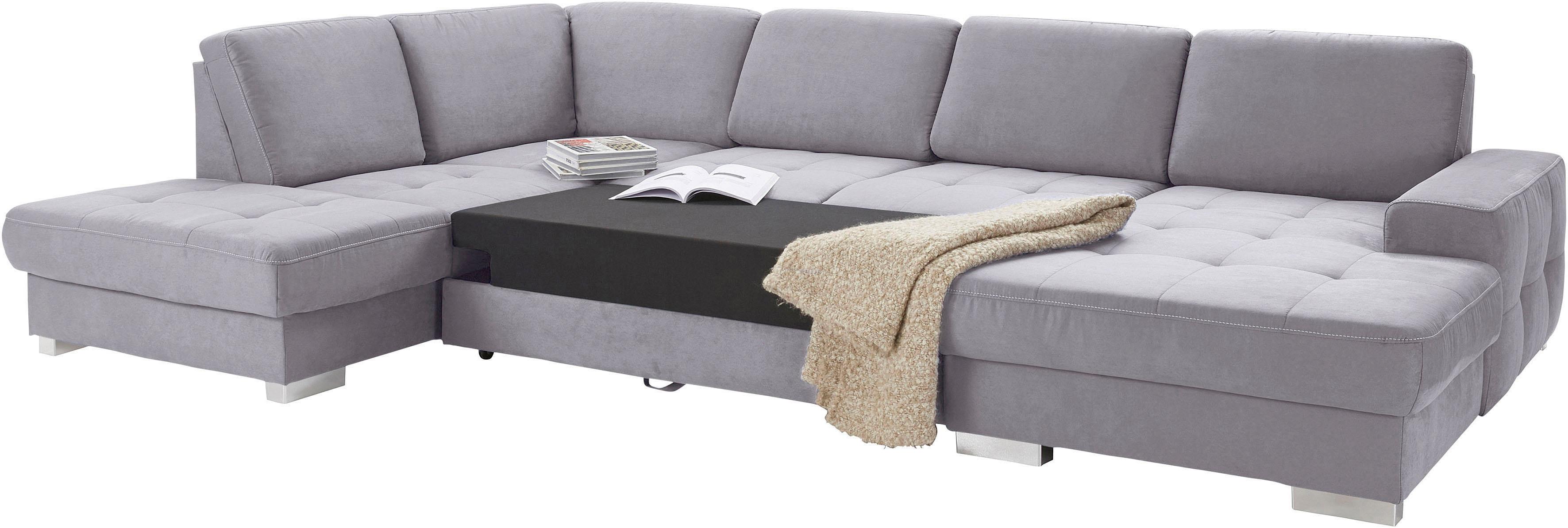 Thumbnail - sit&more Wohnlandschaft "Santorini U-Form" mit Federkern und Sitztiefenverstellung, wahlweise mit Bettfunktion