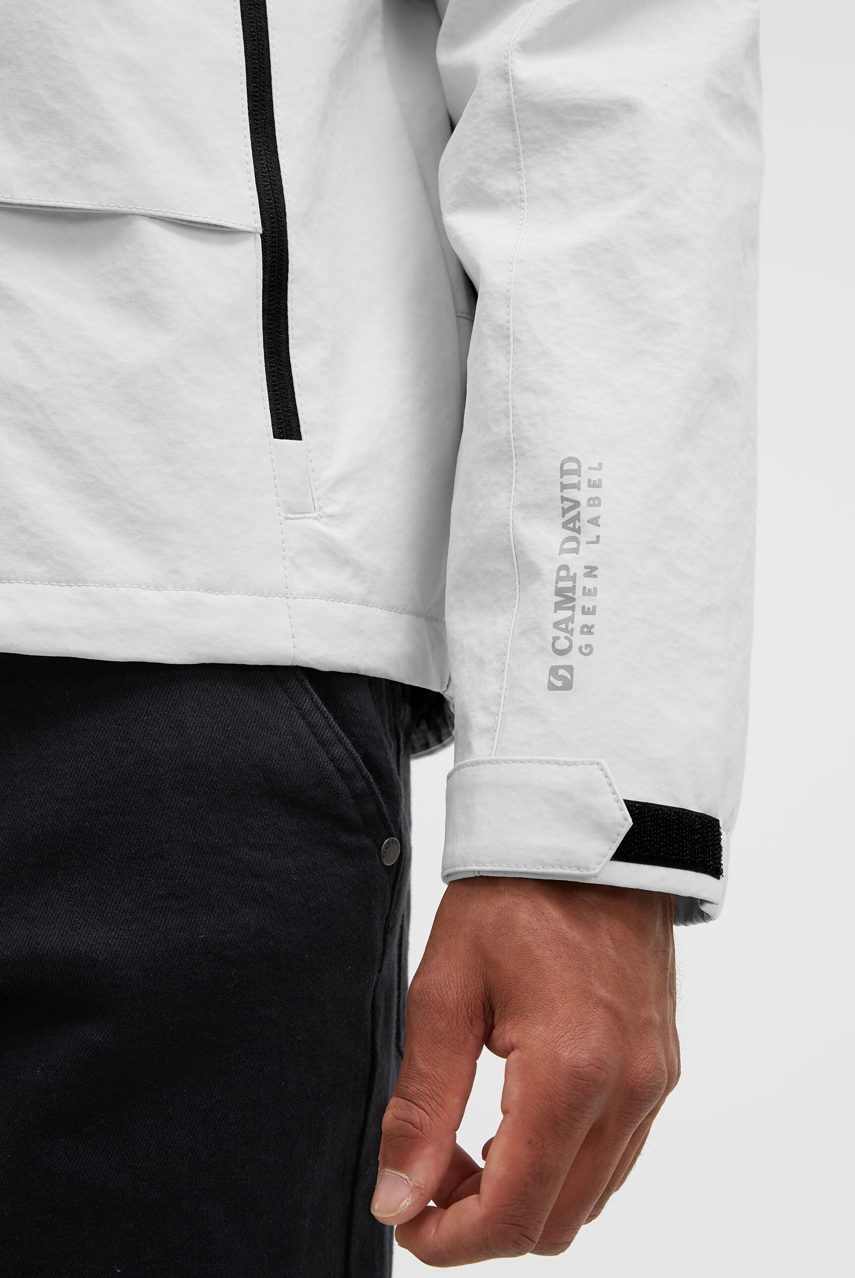 CAMP DAVID Outdoorjacke, mit Kapuze, mit längerer Rückenpartie
