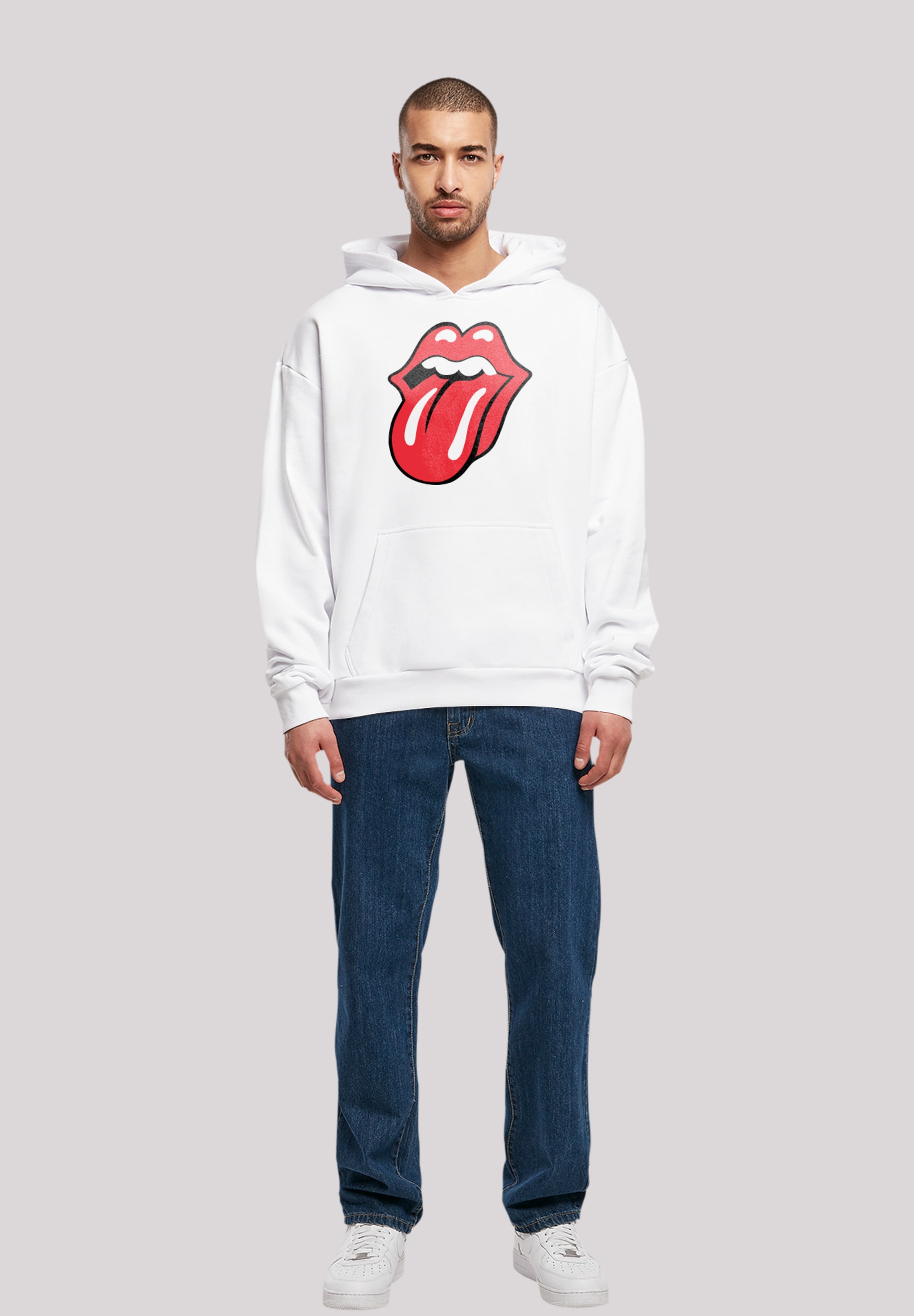 F4NT4STIC Kapuzenpullover »The Rolling Stones Zunge Rot«, Print