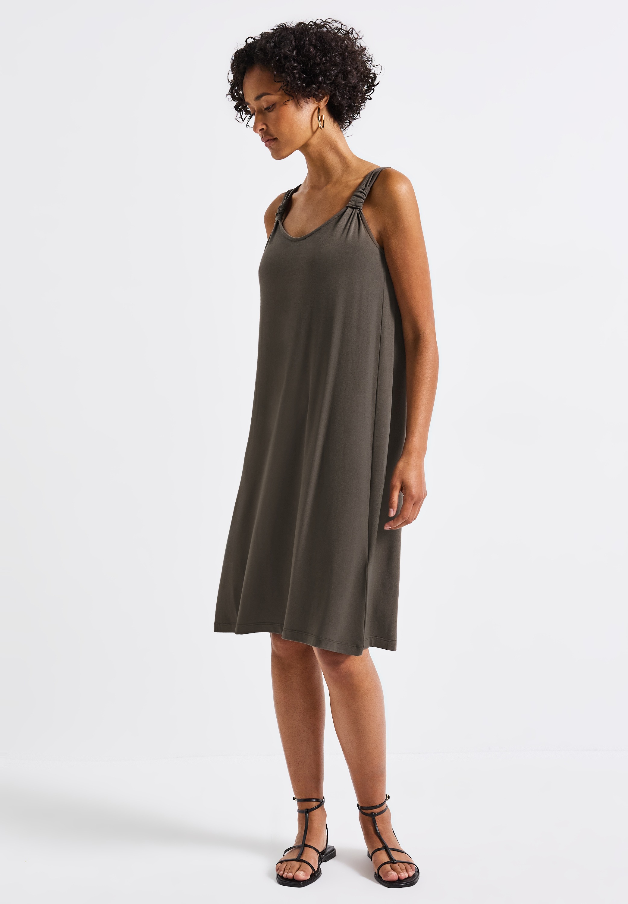 STREET ONE Jerseykleid Ohne Taschen in Unifarbe günstig online kaufen