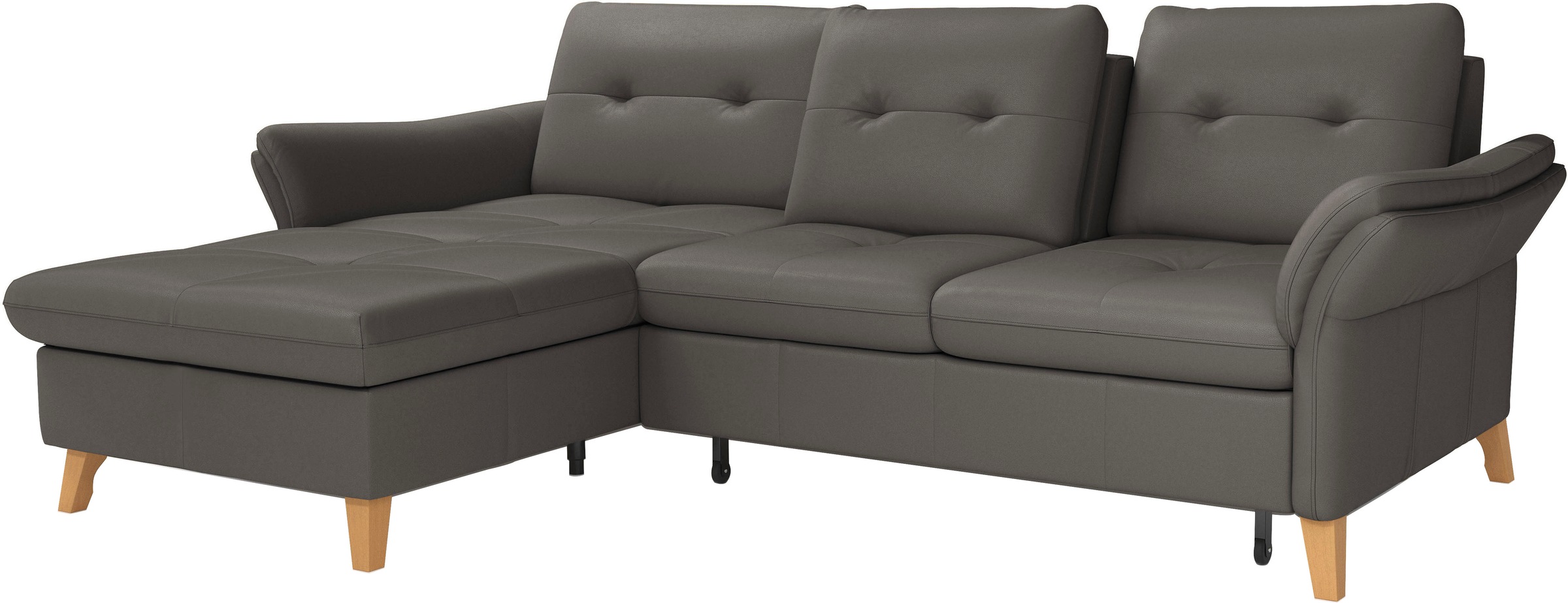 sit&more Ecksofa »Göteborg«, Sitztiefenverstellung und Federkern, wahlweise mit Bettfunktion