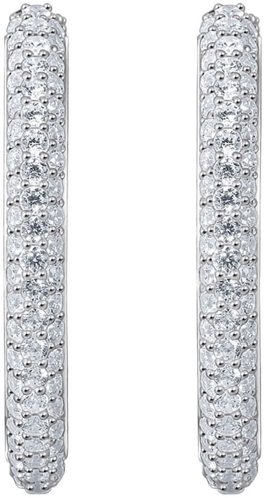 THOMAS SABO Paar Creolen »Schmuck Silber 925 Ohrringe, CR732-051-14«, mit Zirkonia (synth.)