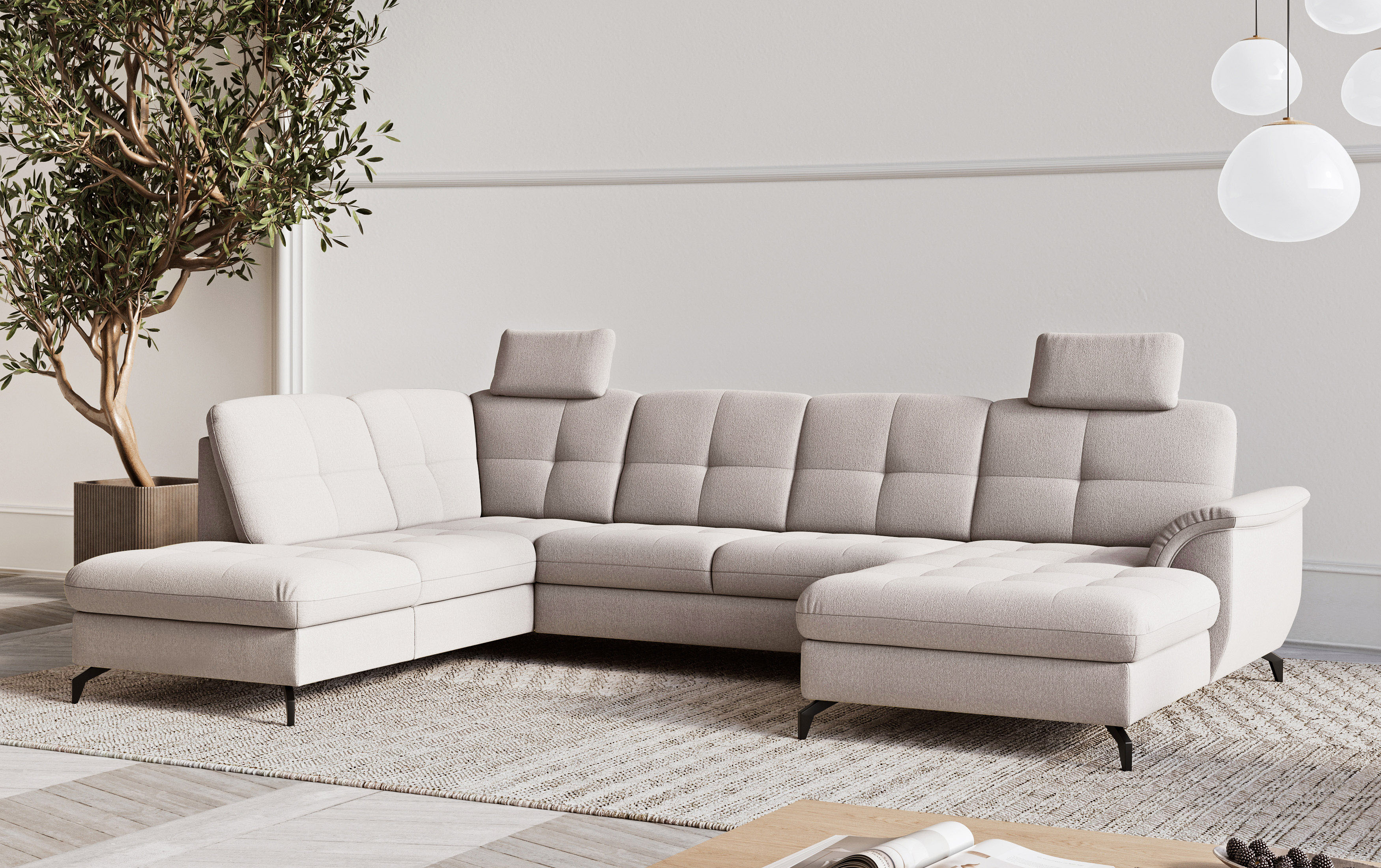 sit&more Wohnlandschaft "Zora" wahlweise mit Schlaffunktion und Bettkasten