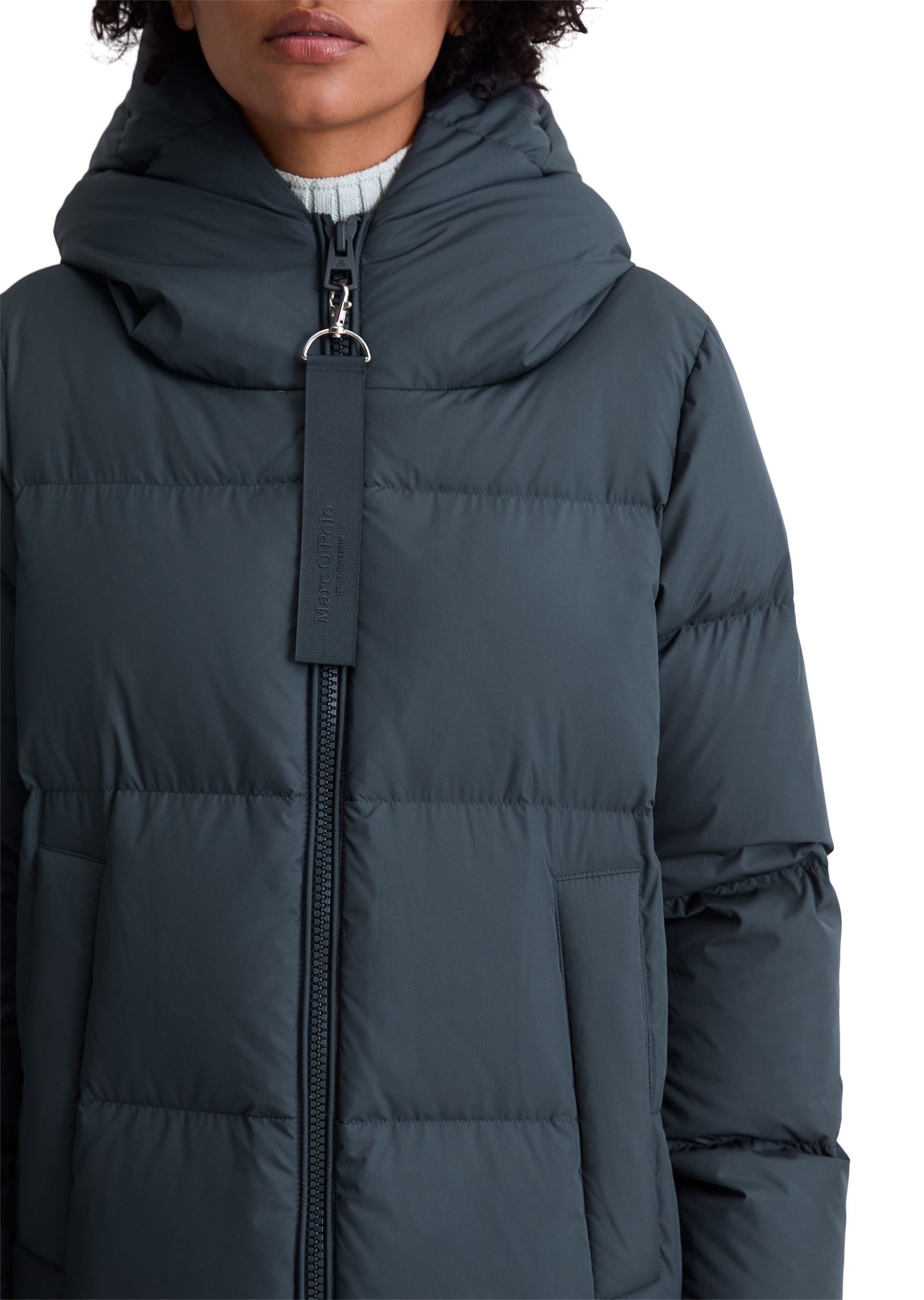 Thumbnail - Marc OPolo Daunenmantel am Saum mit seitlichen Zipper-Schlitzen