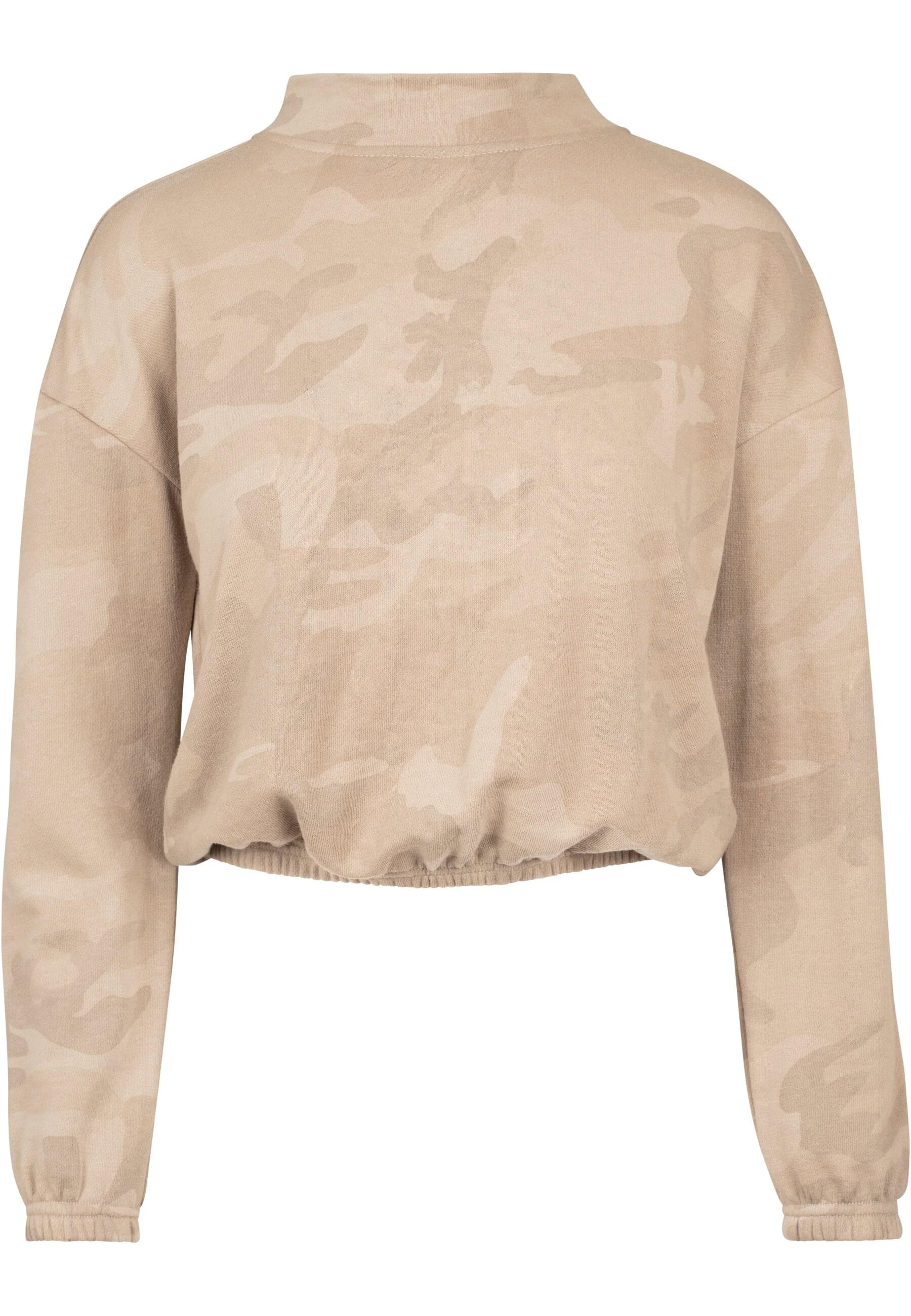 URBAN CLASSICS Sweatshirt »Urban Classics Damen Ladies Camo Turtleneck Crew«, (1 tlg.)