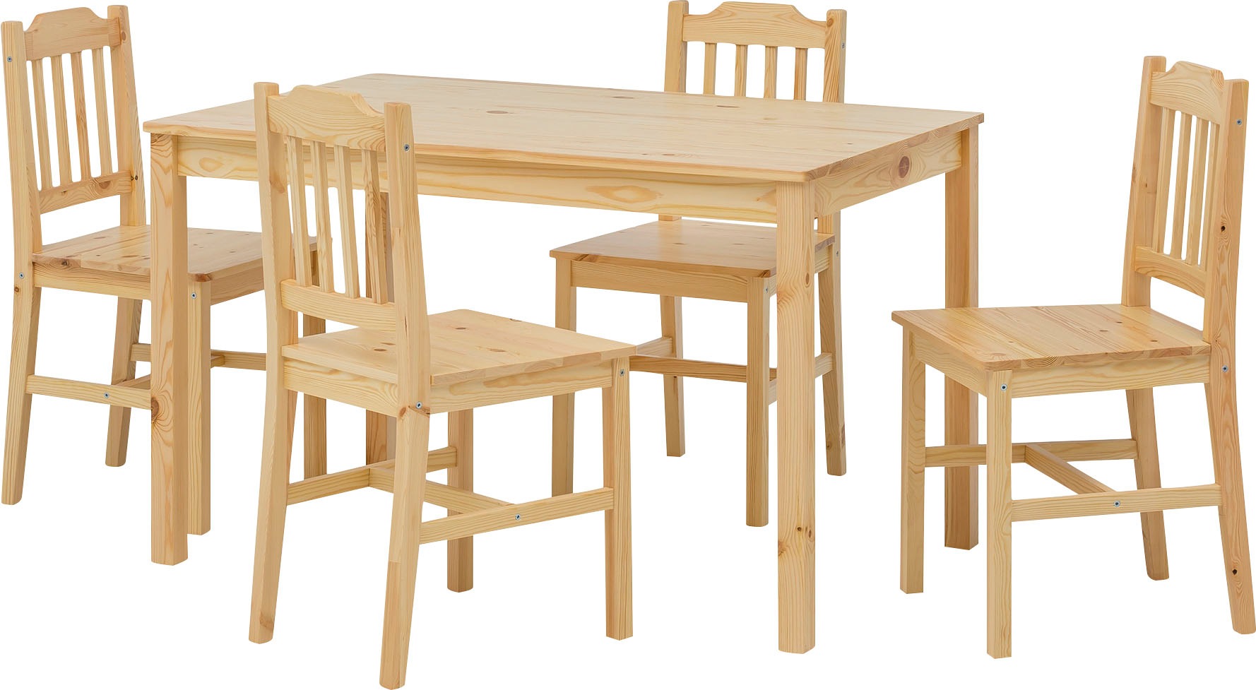 Home affaire Essgruppe "Chur" Set, 5 Stk. tlg. gefertigt aus massivem Kiefe günstig online kaufen