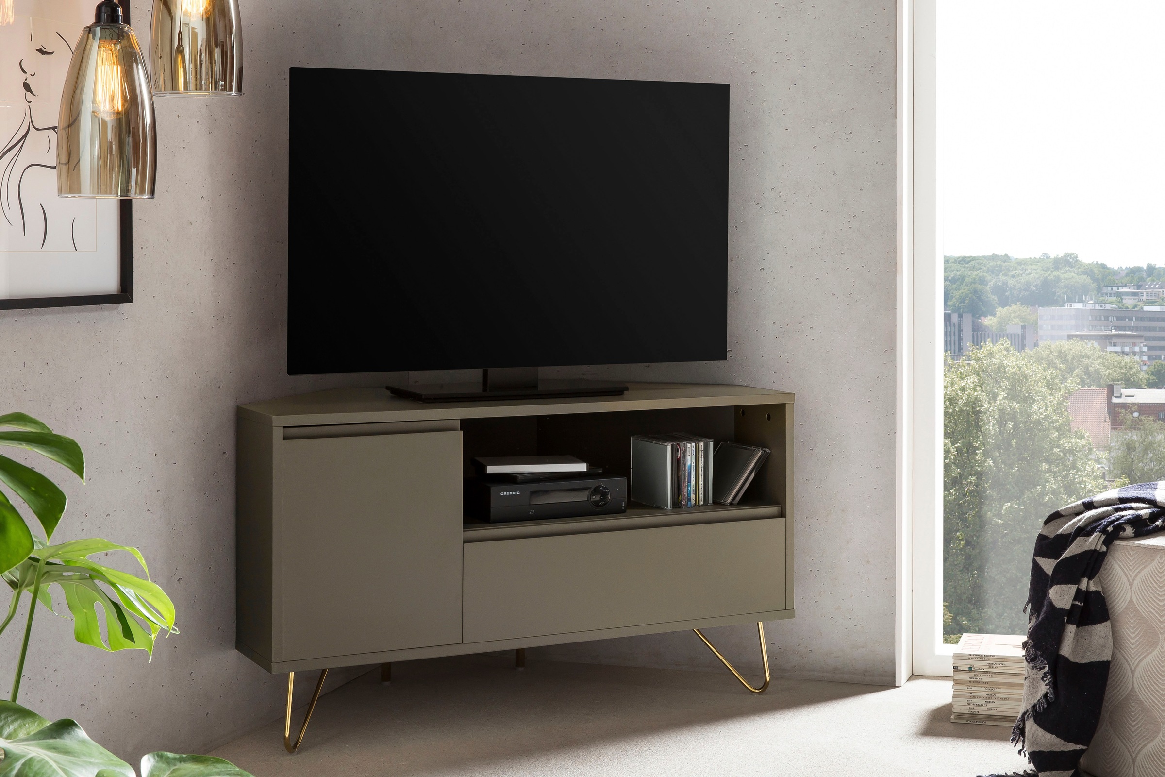 SalesFever TV-Board "Bolton Moderne TV-Eckkommode", Ecklösung, TV-Kommode m günstig online kaufen