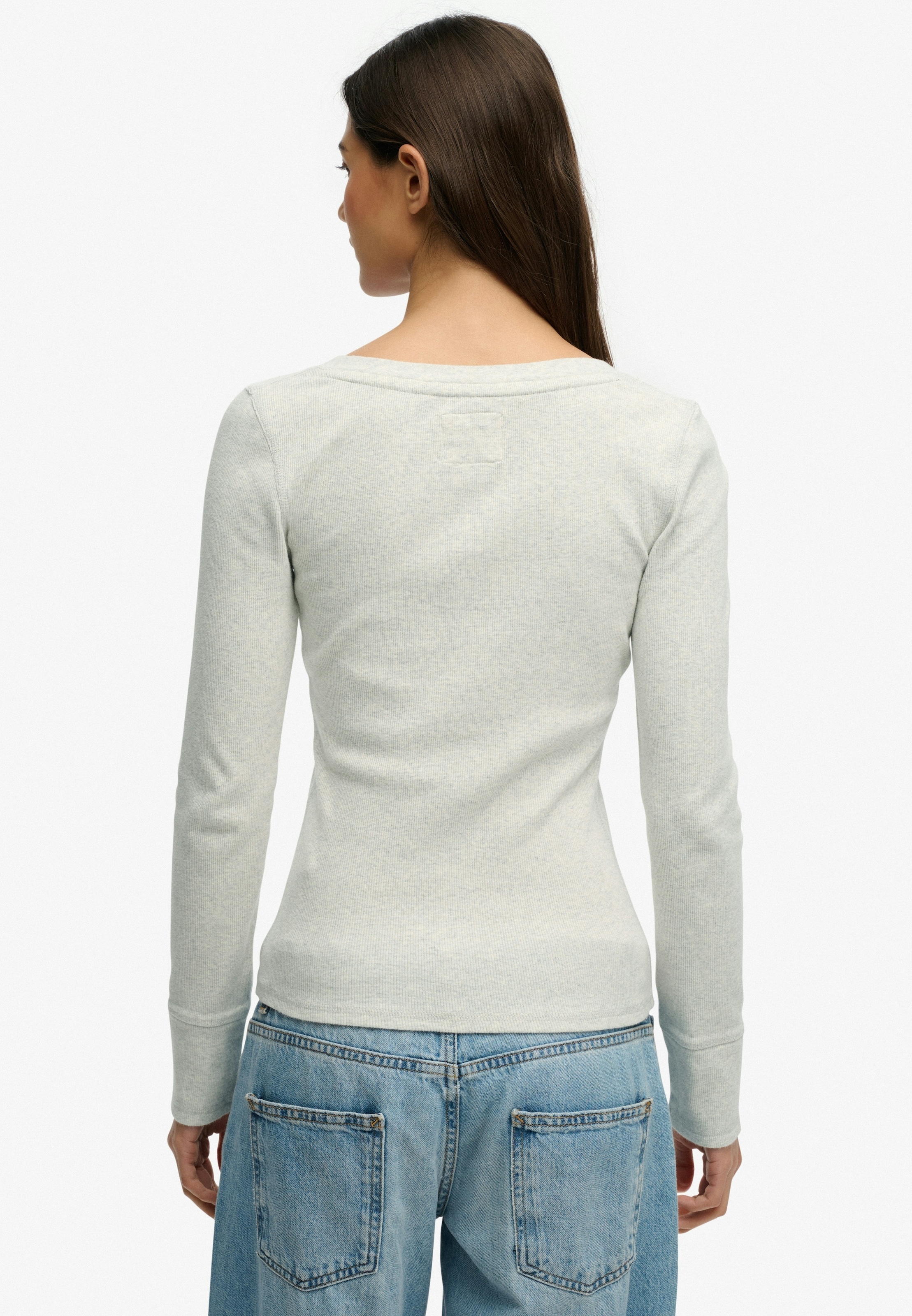 Superdry Langarmshirt »ATHLETIC BUTTON DOWN LS TOP« Baumwolle, skinny fit