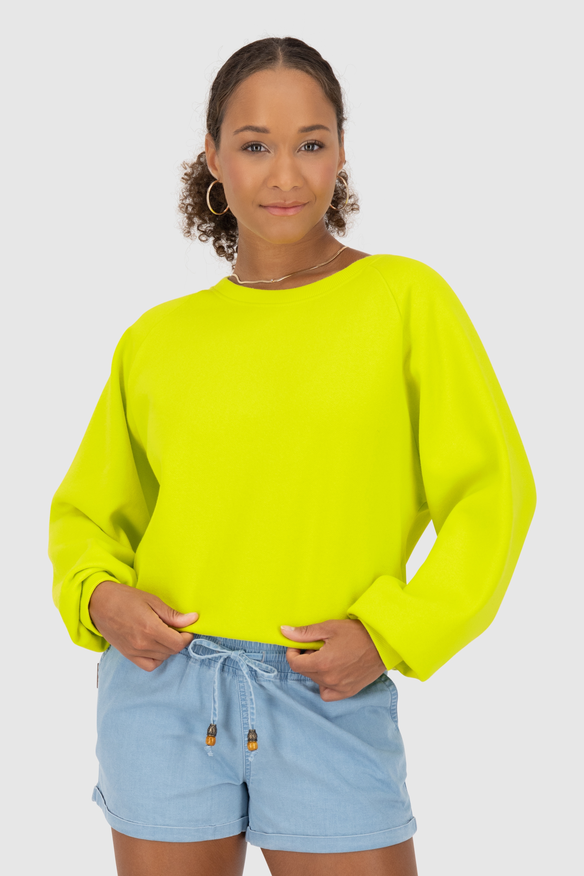 Alife & Kickin Sweatshirt »Damen TeonaAK A«, Basic Pullover mit Rundhalsausschnitt