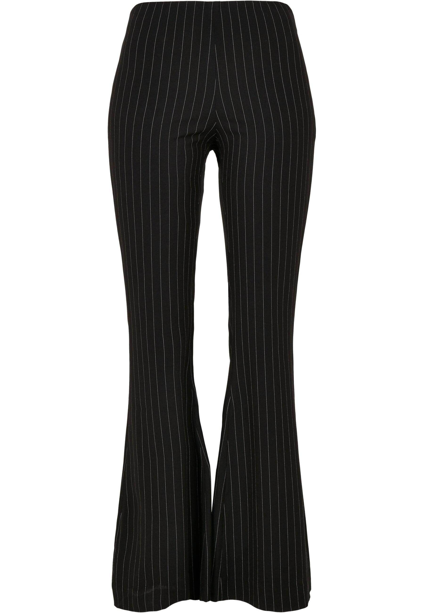 Stoffhose »Urban Classics Damen Ladies Flared Pin Stripe Pants«, (1 tlg.)