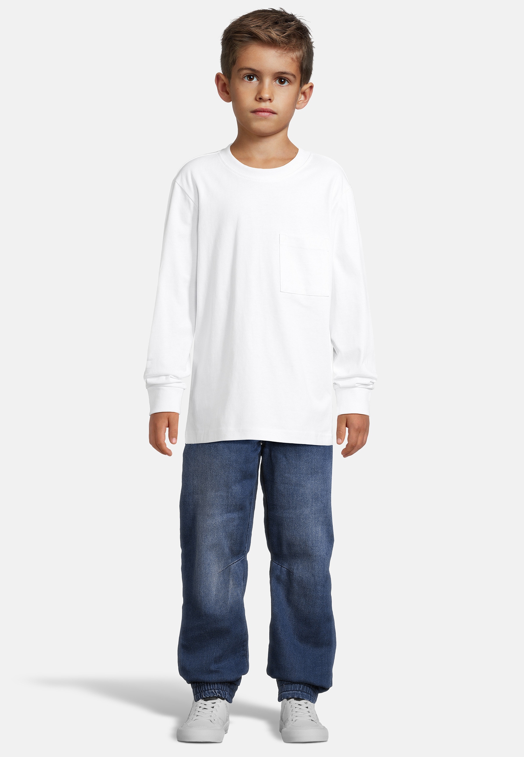 URBAN CLASSICS Longsleeve »Urban Classics Herren Boys Heavy Oversized Pocket Longsleeve« 1 Stk.