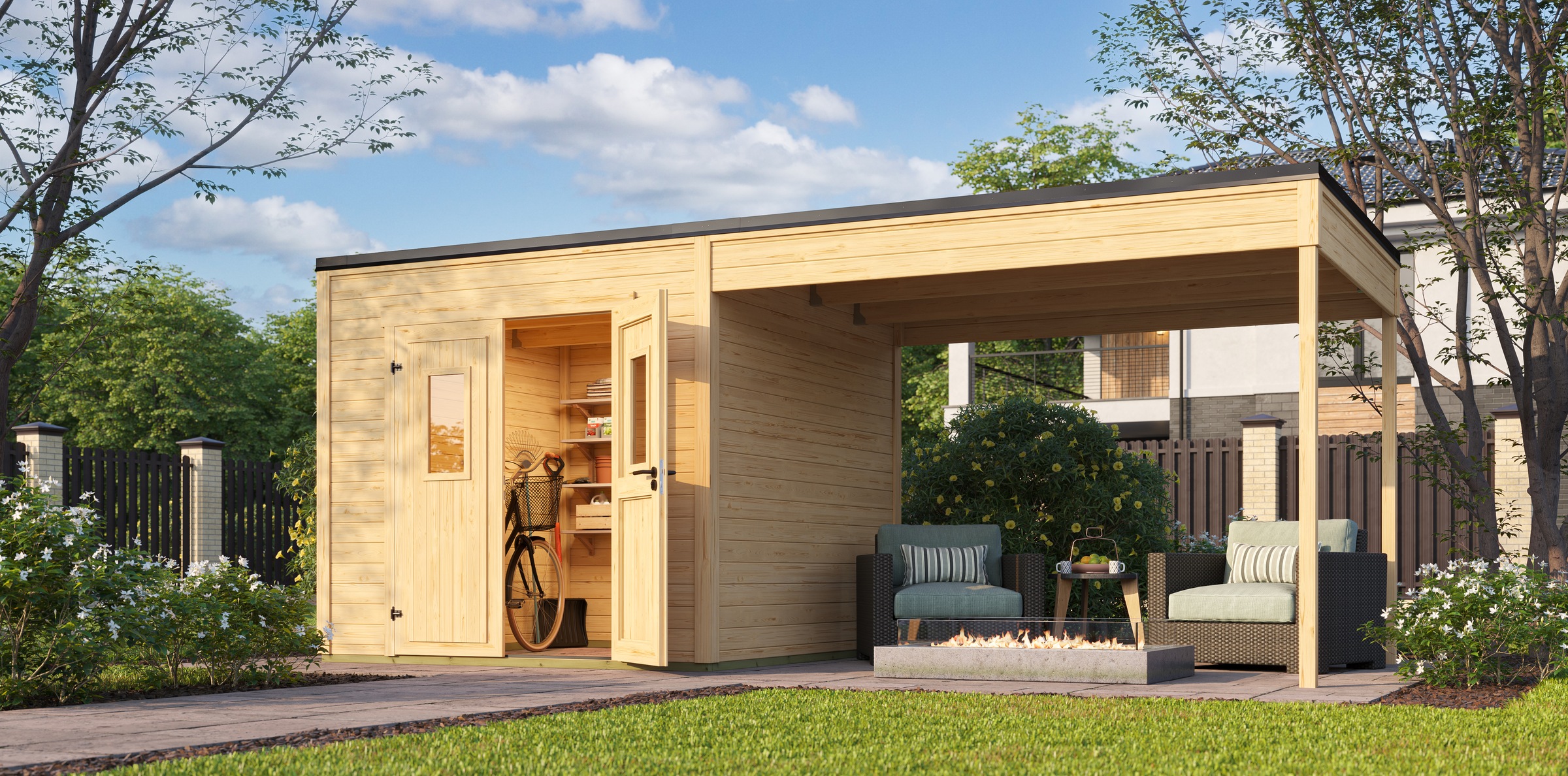 Nordic Holz Traufblech "FELIX 1 / FYNN 1 / FELIX 1.5 / FYNN 1.5 für Anbau", günstig online kaufen