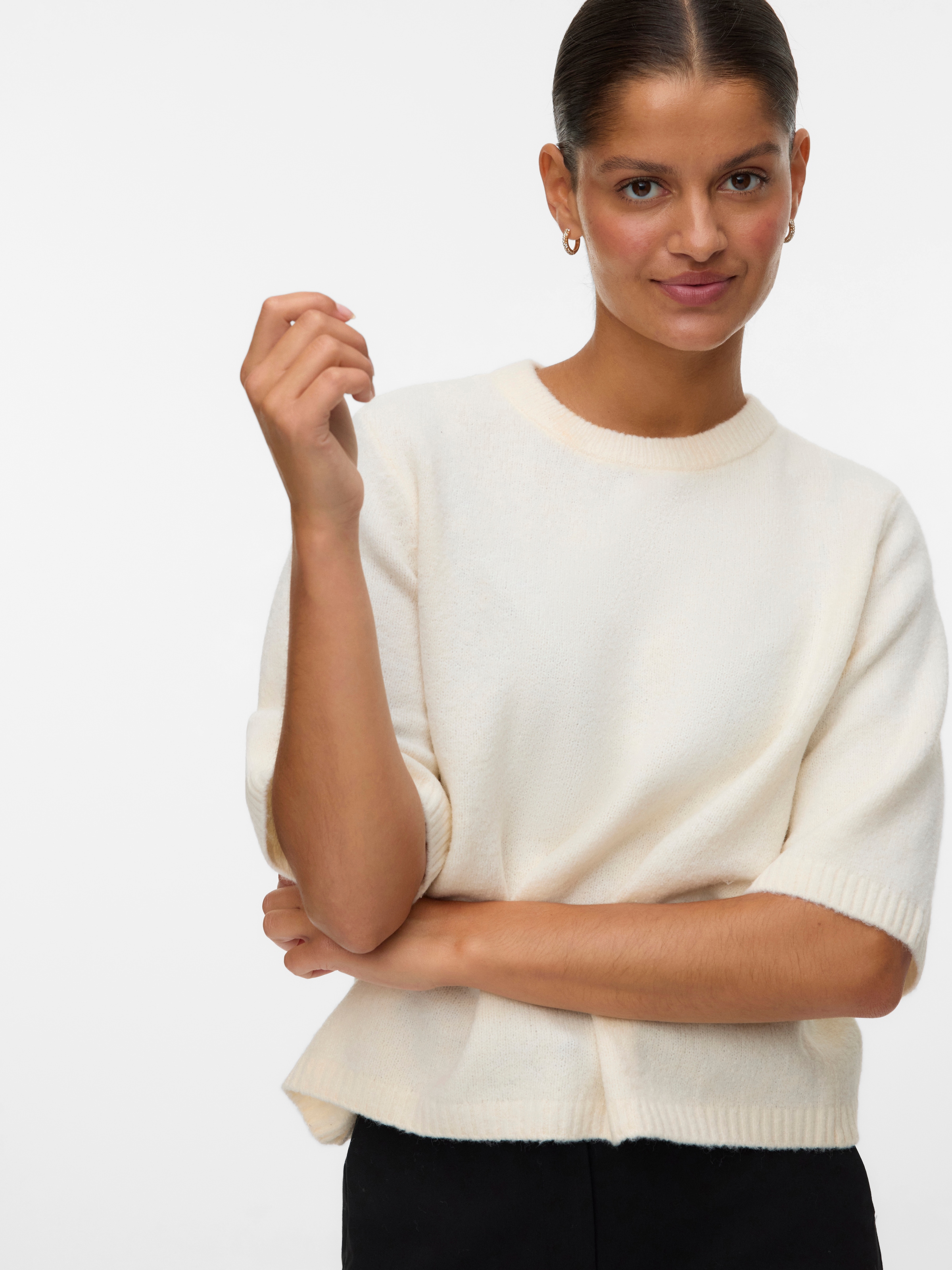 Vero Moda Rundhalspullover "VMBOOM 2/4 O-NK OVERSIZE PULLOVE GA NOOS" günstig online kaufen