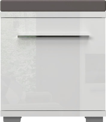 Thumbnail - OTTO home Schuhbank "Piano, Sitzbank inkl. Polsterkissen" (H/B/T): 53/46/35cm, UV lackiert, hochglänzend, Soft-Close Fun...