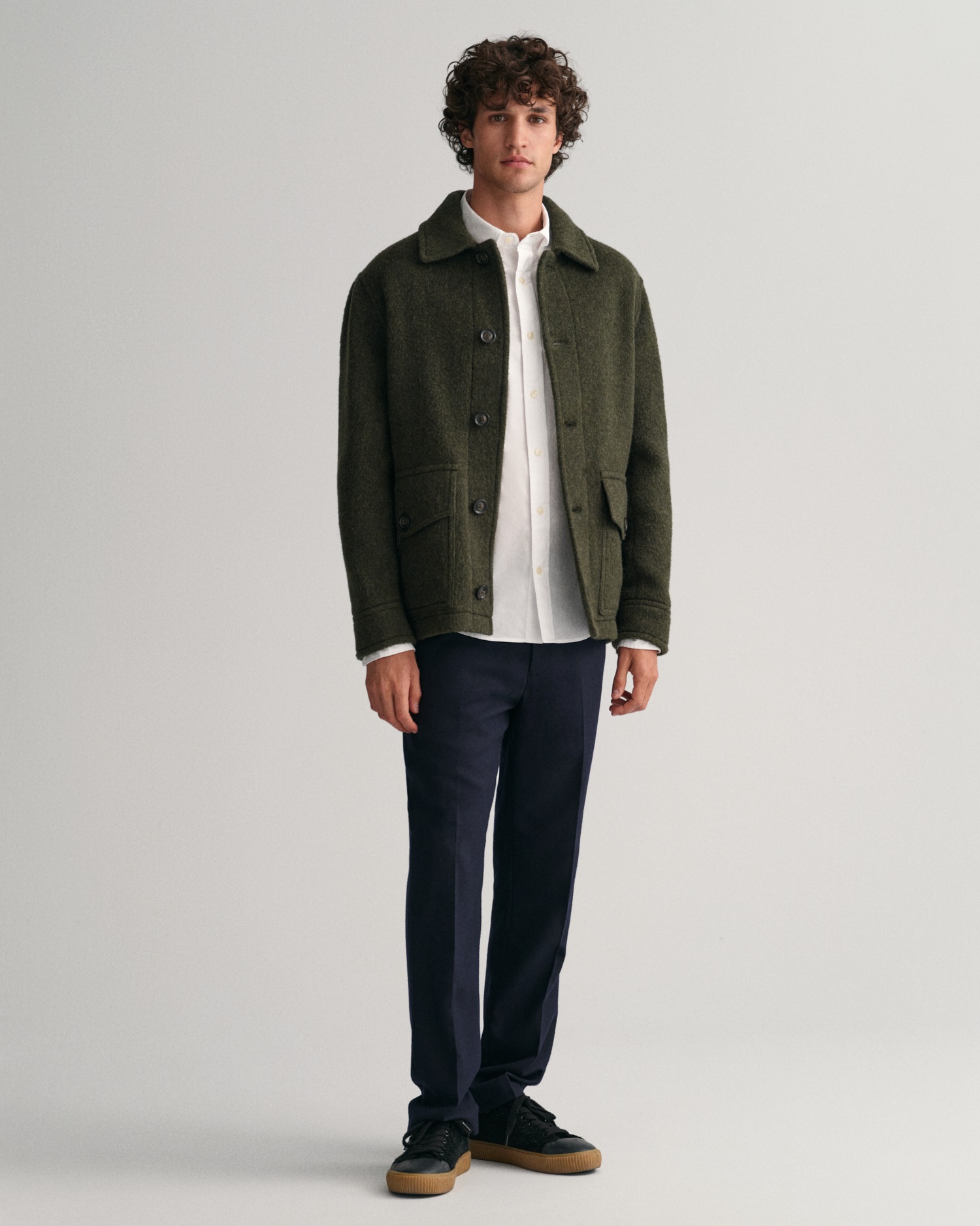 Gant Langarmhemd »Slim Fit Popeline Hemd leichte Baumwolle strapazierfähig pflegeleicht«, mit klassischer Logostickerei auf der Brust