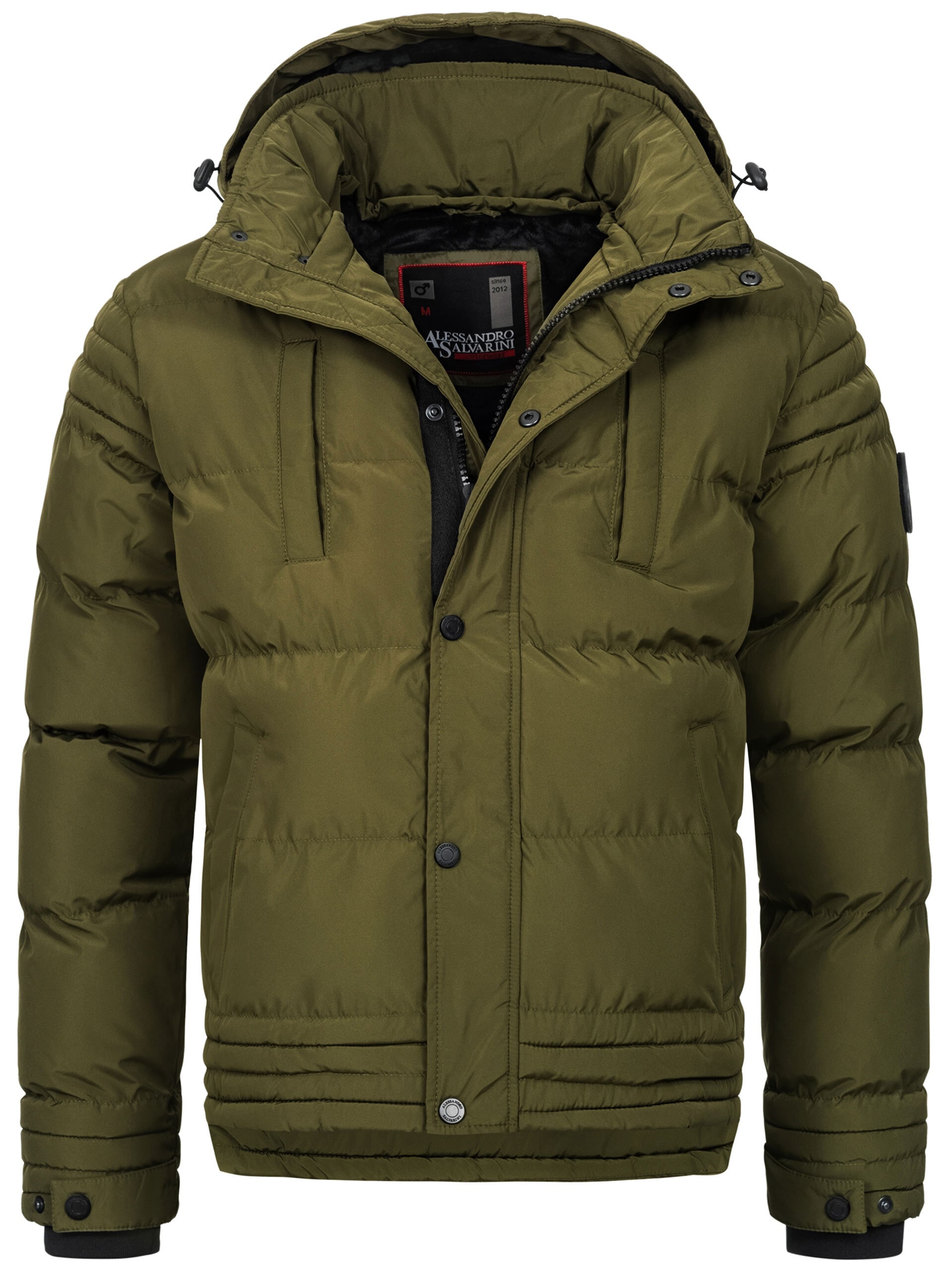 Alessandro Salvarini Winterjacke »ASFabiano«, mit warmem Teddyfell und abnehmbarer Kapuze