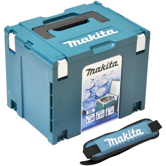 Makita Kühlbox »MAKPAC Gr. 4«, isoliert, inkl. Schultergurt per