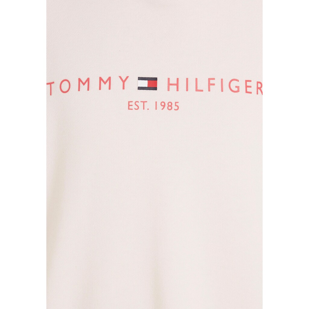 Tommy Hilfiger Sweatkleid »ESSENTIAL HOODIE DRESS S/S«, mit kurzen Ärmeln