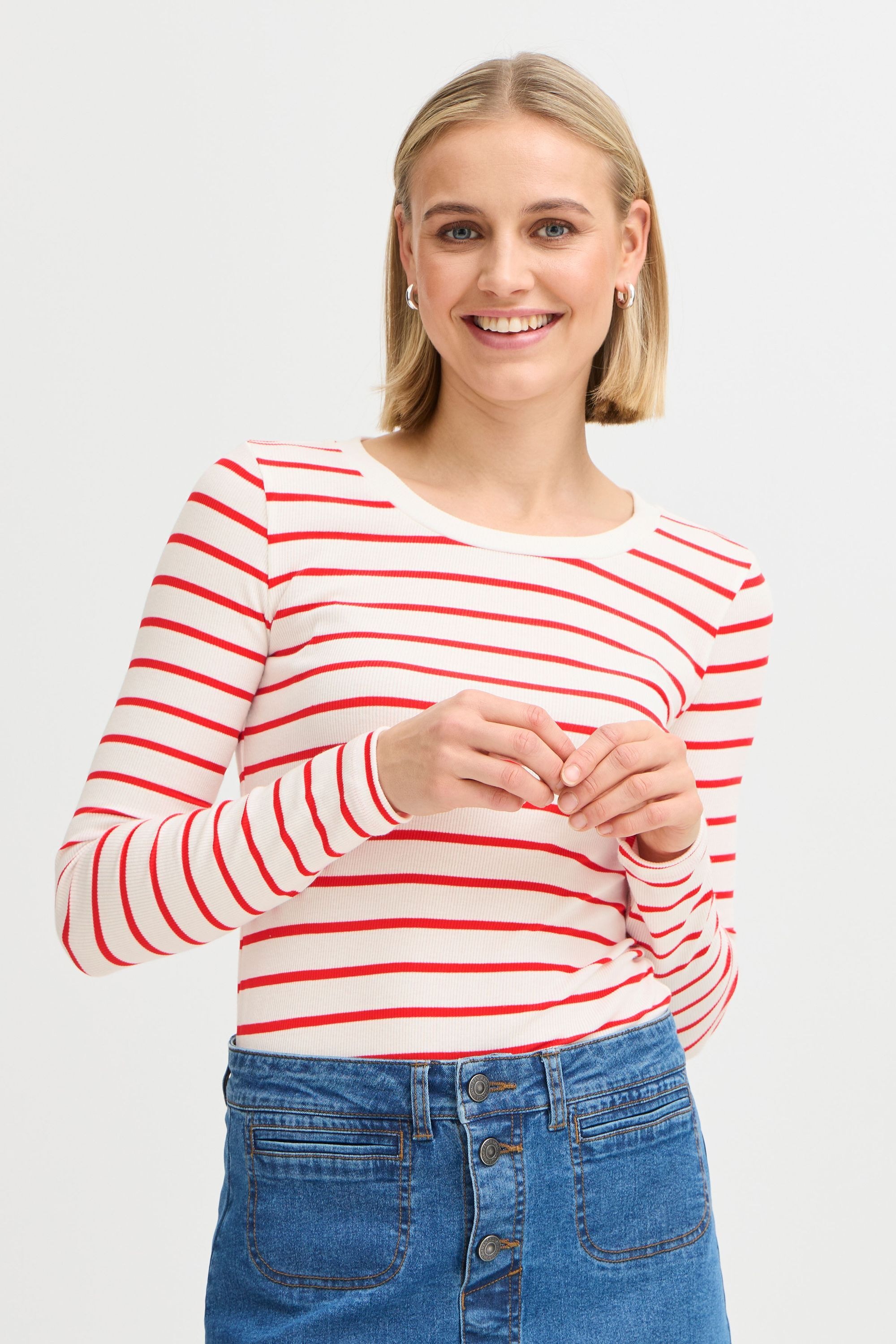 fransa Longsleeve »Longsleeve FRHIZAMOND STRIPE TEE 33«
