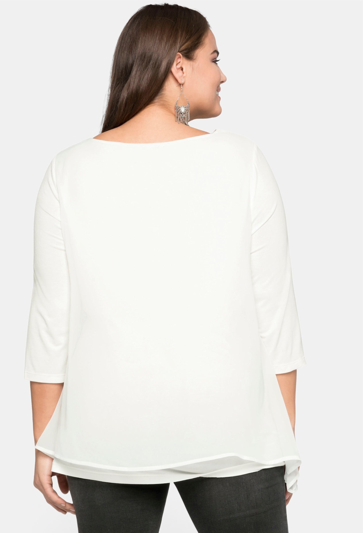 Sheego Blouse Shirt White 52/54 2