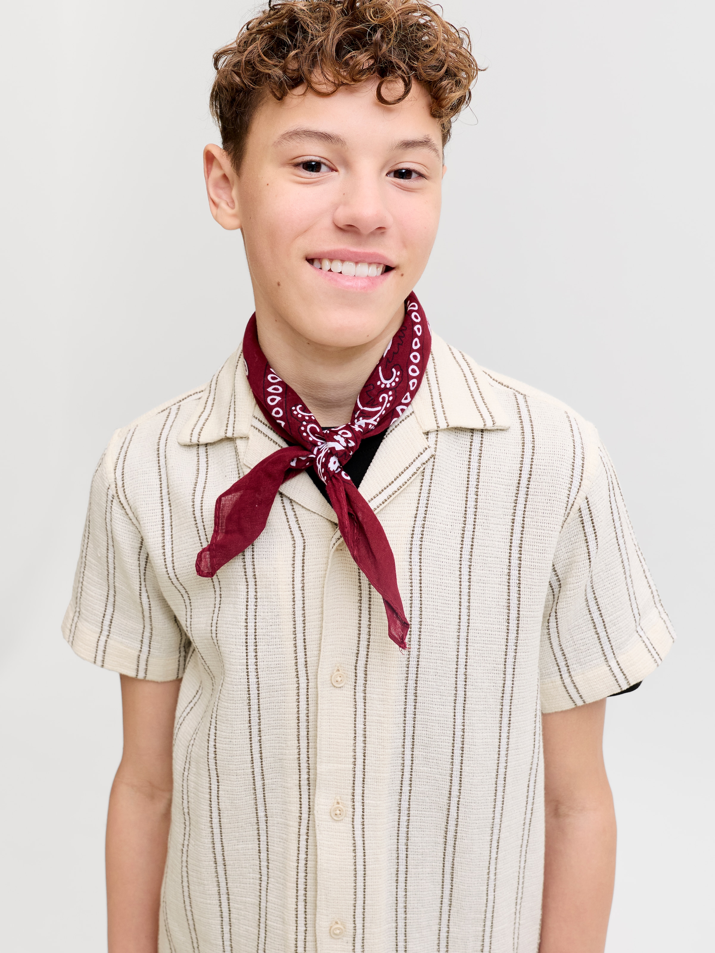 Jack & Jones Junior Kurzarmhemd »JORCOBA STRIPE RESORT SHIRT SS SN JNR«