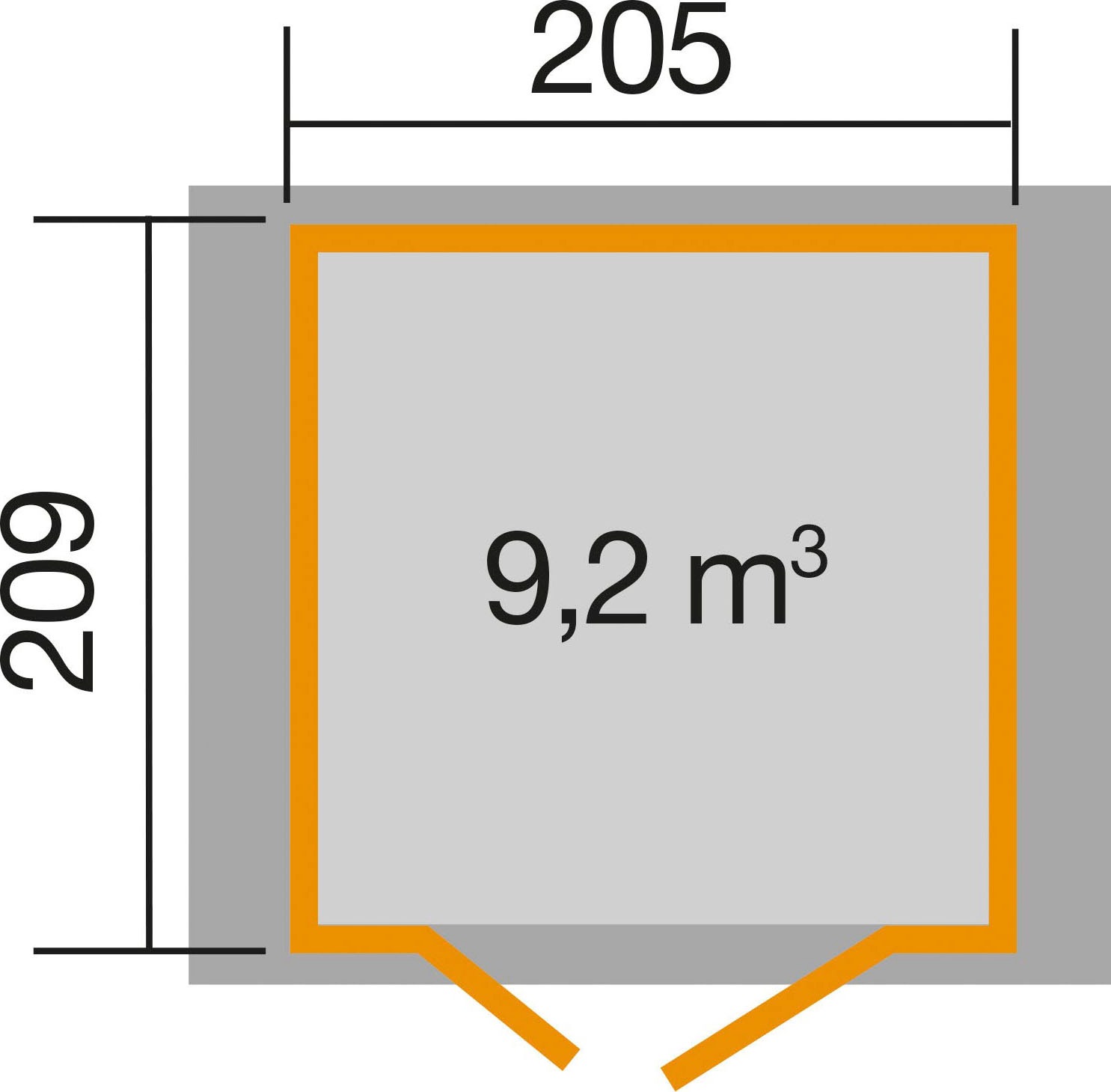 weka Gartenhaus »224 A«