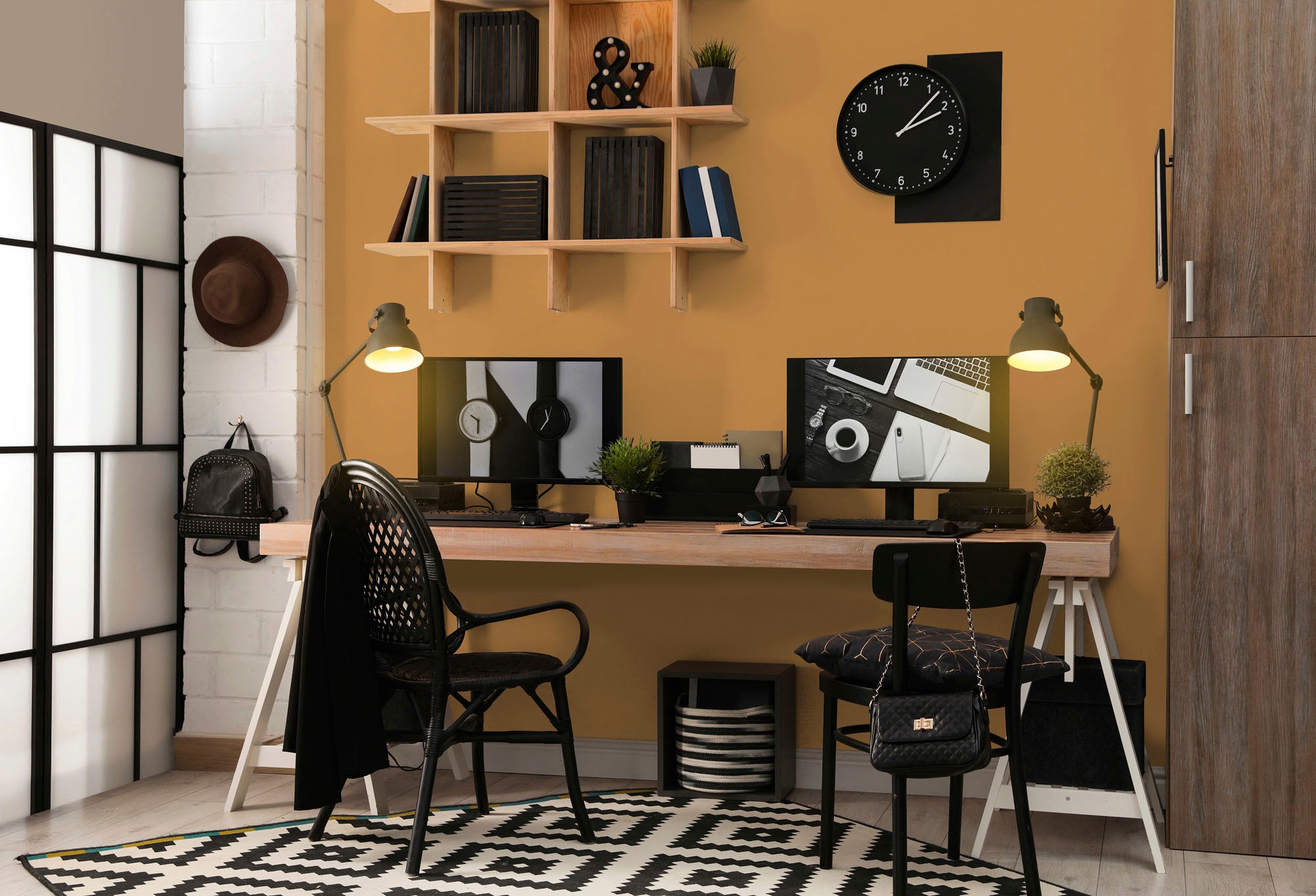 A.S. Création Wandfarbe »Premium Innenwandfarbe PURO Tuchmatt smooth saffron« ideal für Wohnzimmer, Schlafzimmer, Flur und Küche, Farbwelt Orange