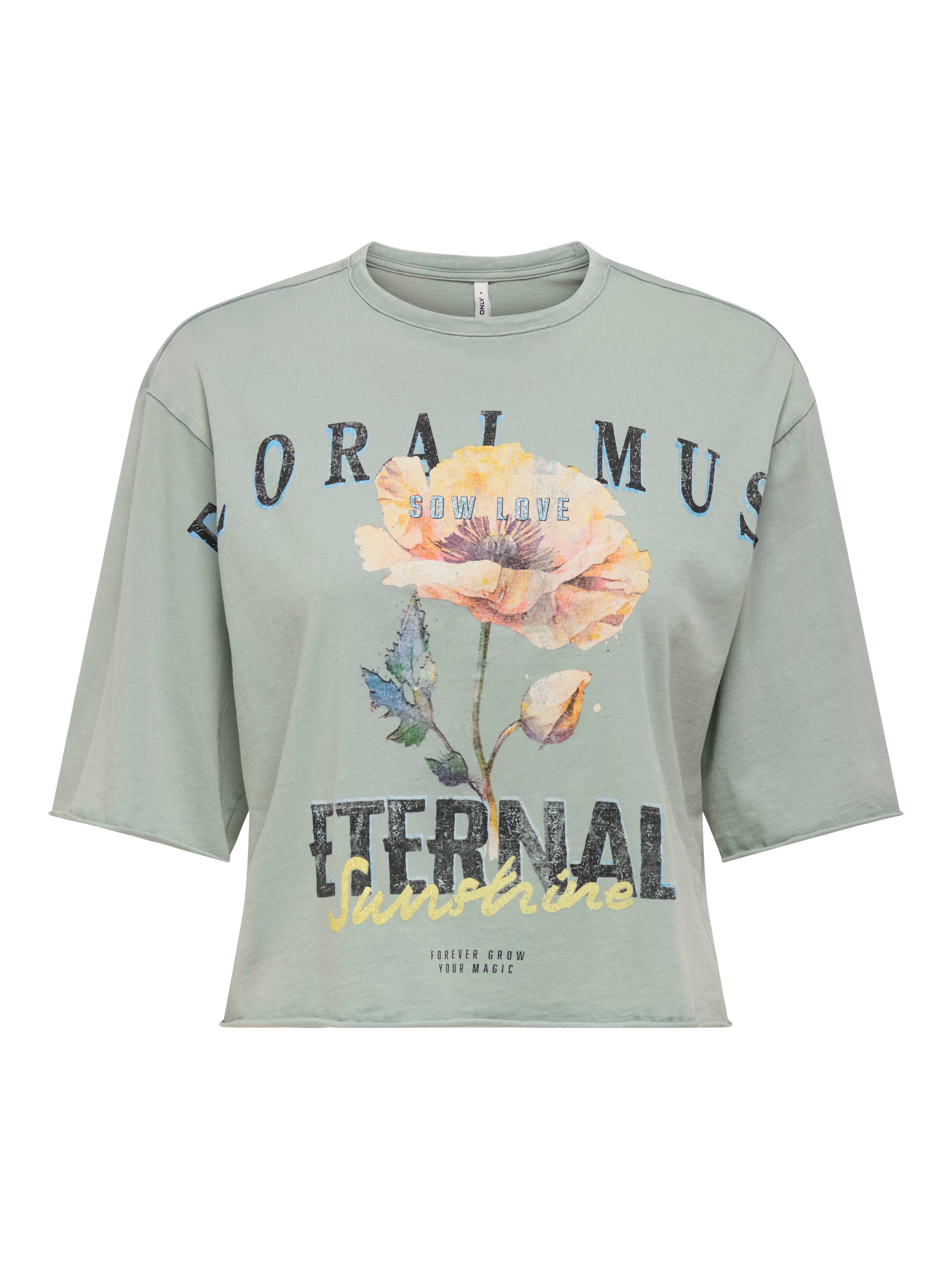 ONLY Kurzarmshirt »ONLLUCY LIFE S/S FLOWERS TOP BOX JRS«