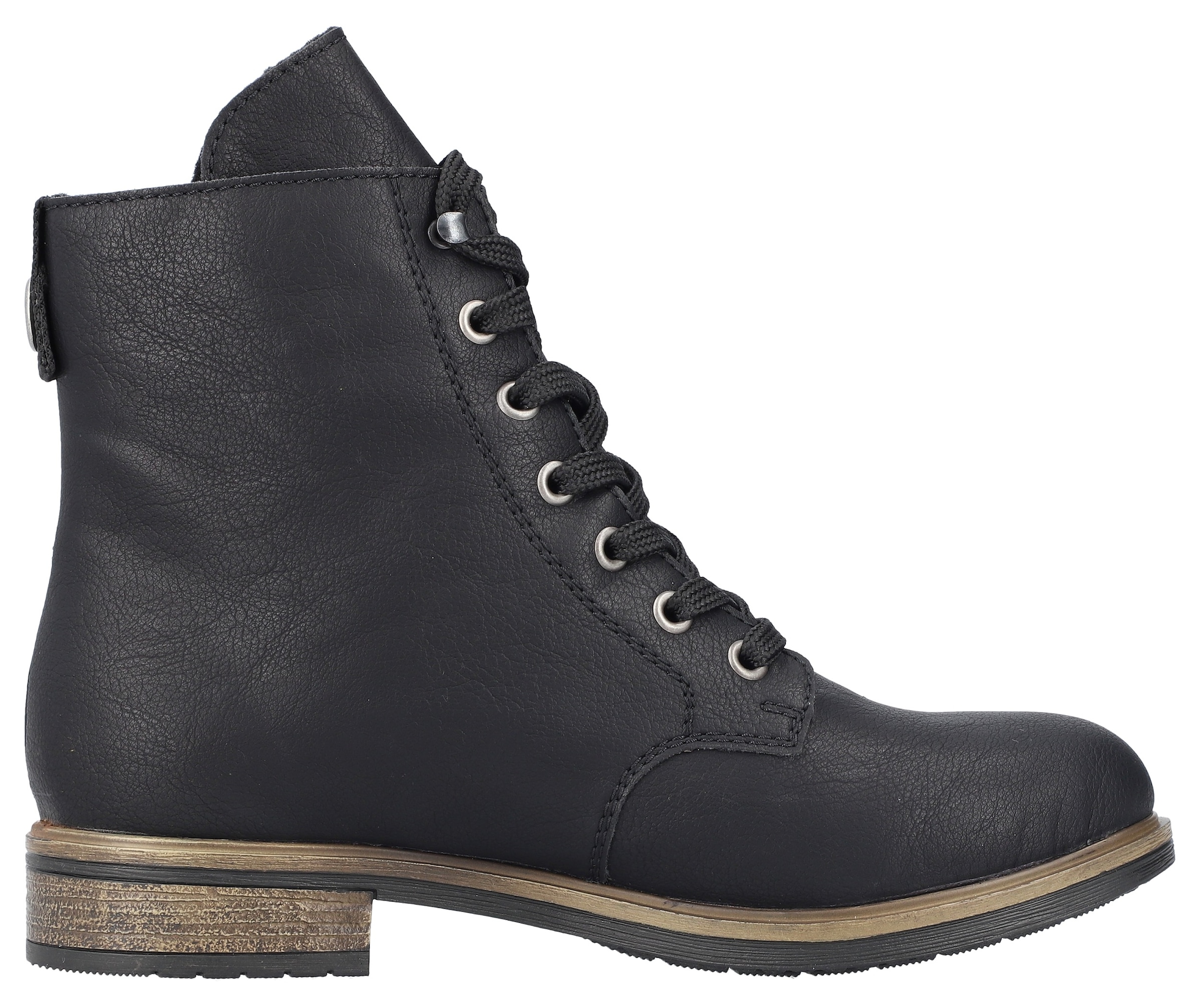 Rieker Schnürstiefelette, Schnürboots, Blockabsatz, in klassischer Form