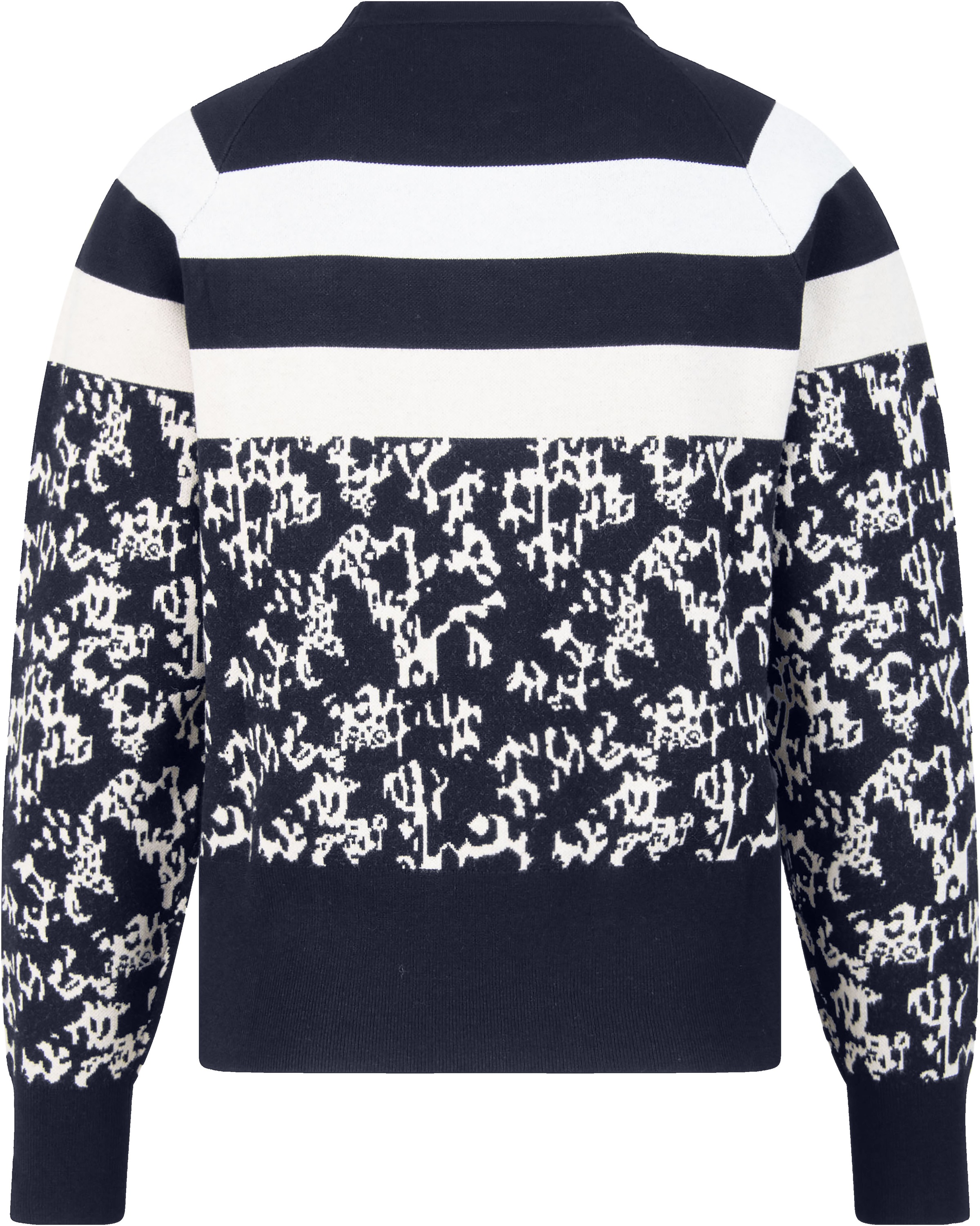 Sportalm Kitzbühel Strickpullover mit Streifen und Print