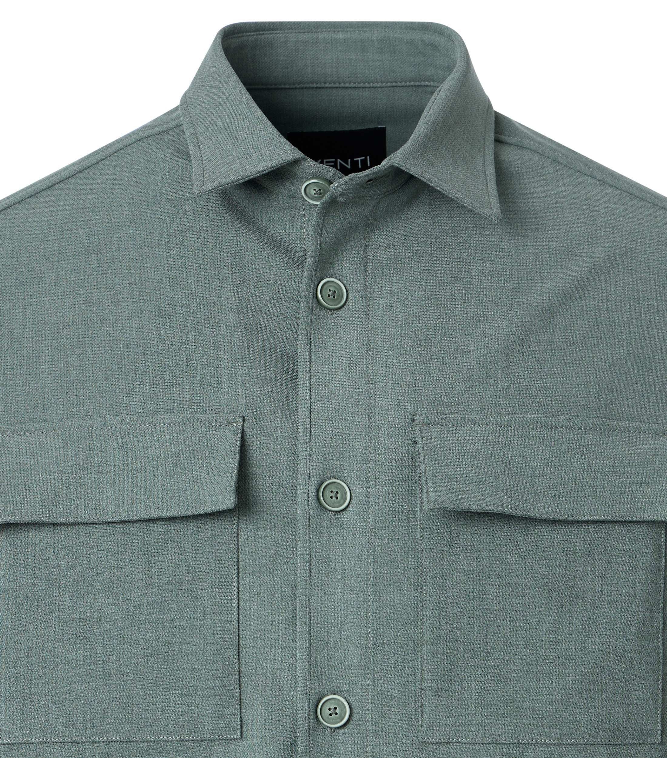 VENTI Langarmhemd »VENTI Hemdjacke uni«
