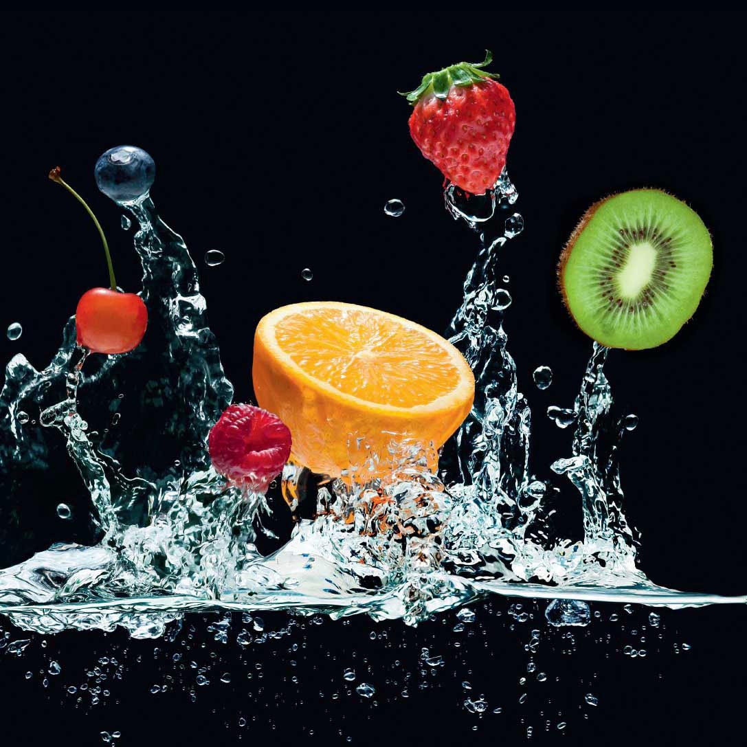 Reinders! Glasbild »Frucht BAUR Orange« Splash | bestellen