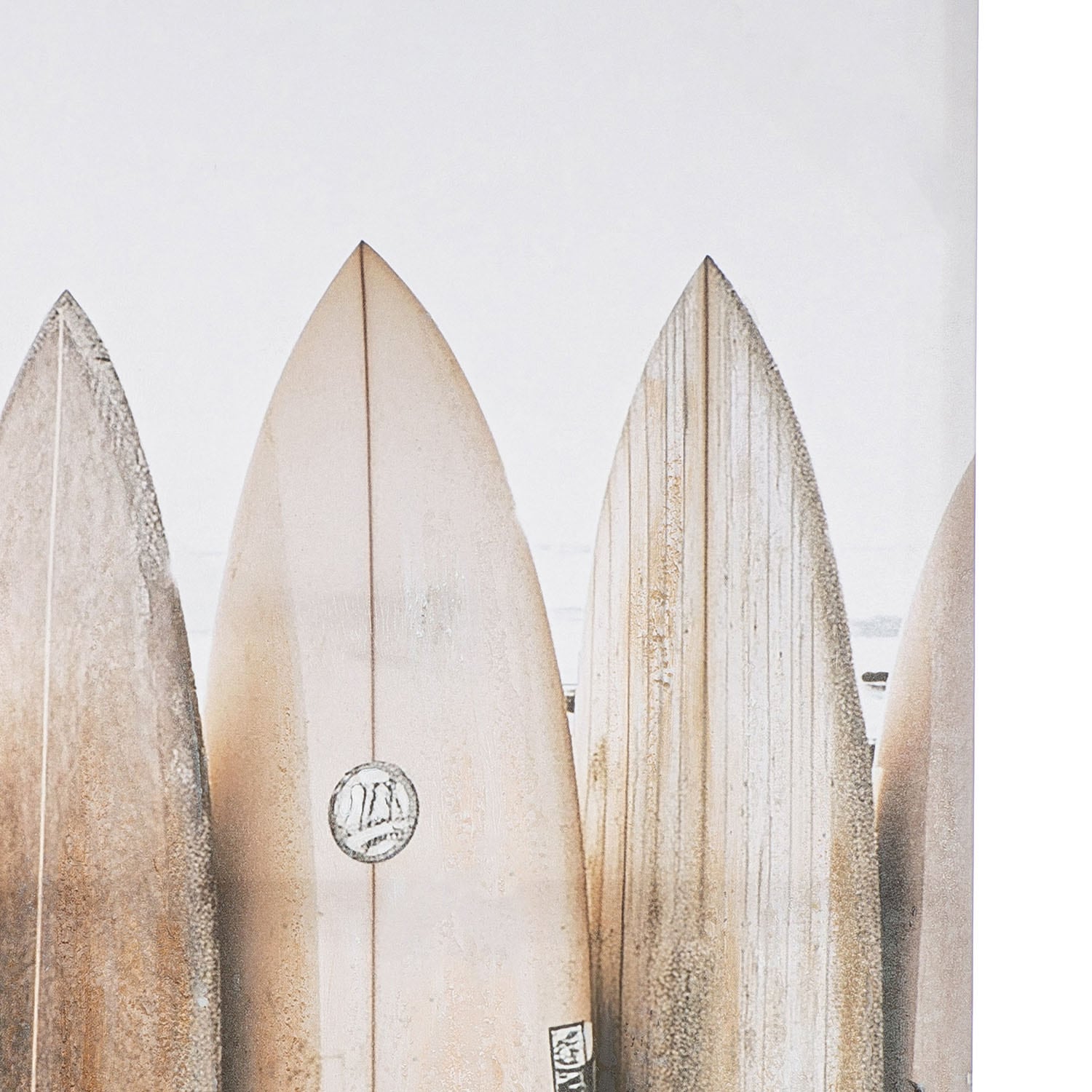 GILDE Metallbild »Bild rechteckig Surfbretter« Strandbilder 1 Stk. tlg.