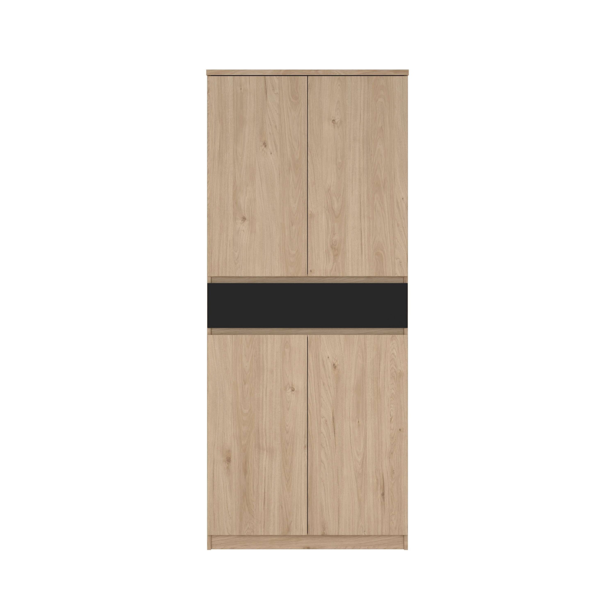 Naia Shoe Cabinet with 4 Doors Plus 1 Drawer, none
