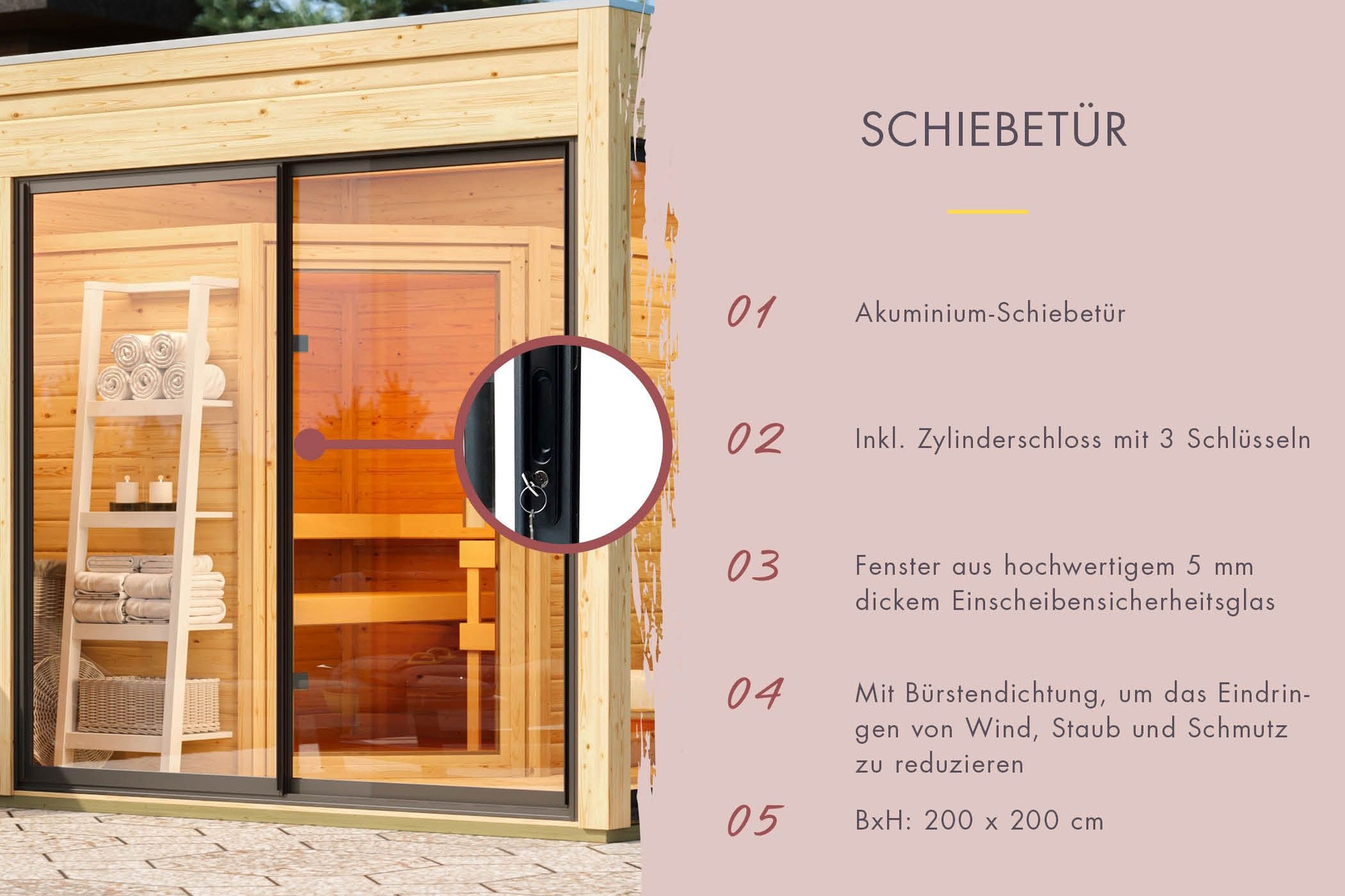 Karibu Saunahaus »"Montana" schwarz«, aus hochwertiger nordischer Fichte